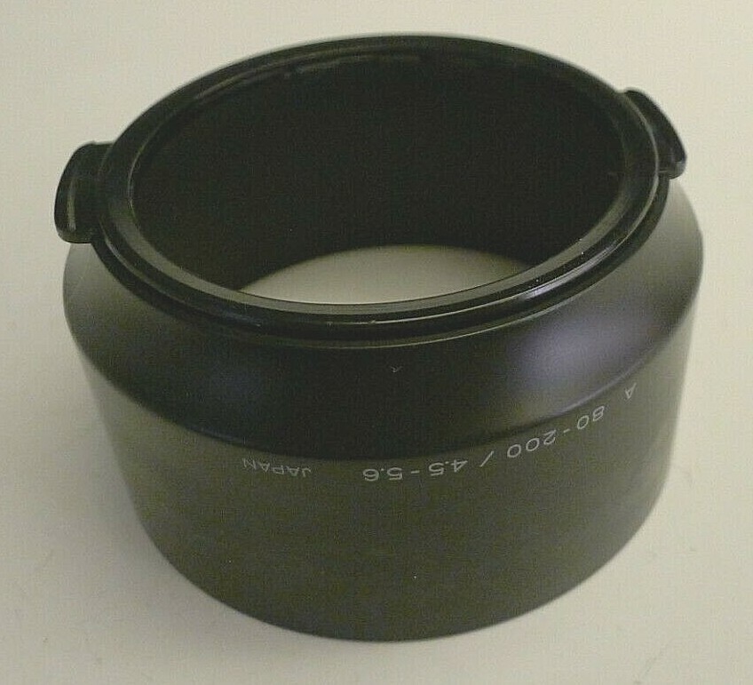 Minolta A 80-200 / 4.5 – 5.6 Lens Hood Shade – Plastic – Japan