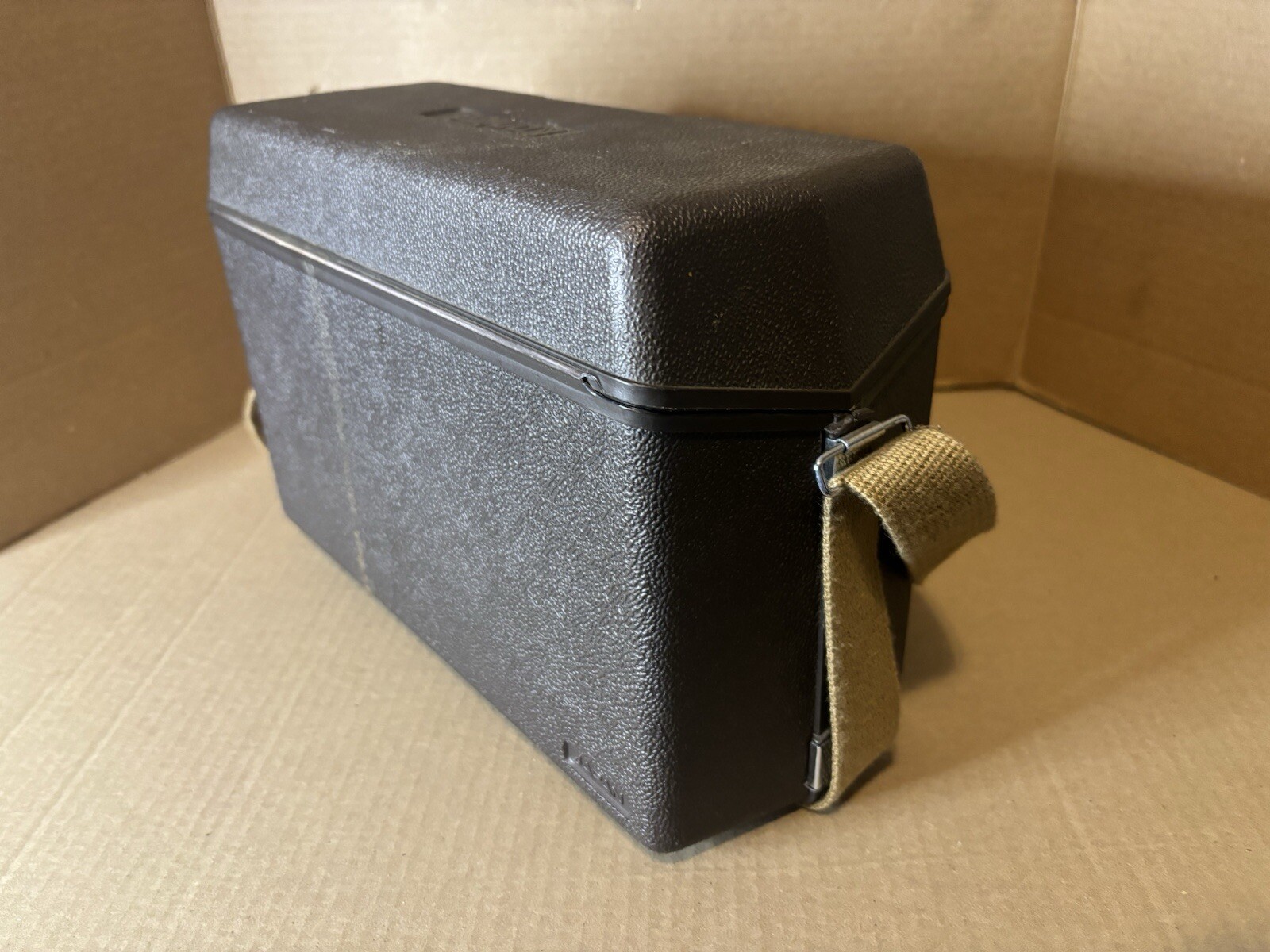 Vintage KONICA Hard Shell Camera Case / Box with Strap Made in Japan Rare HTF