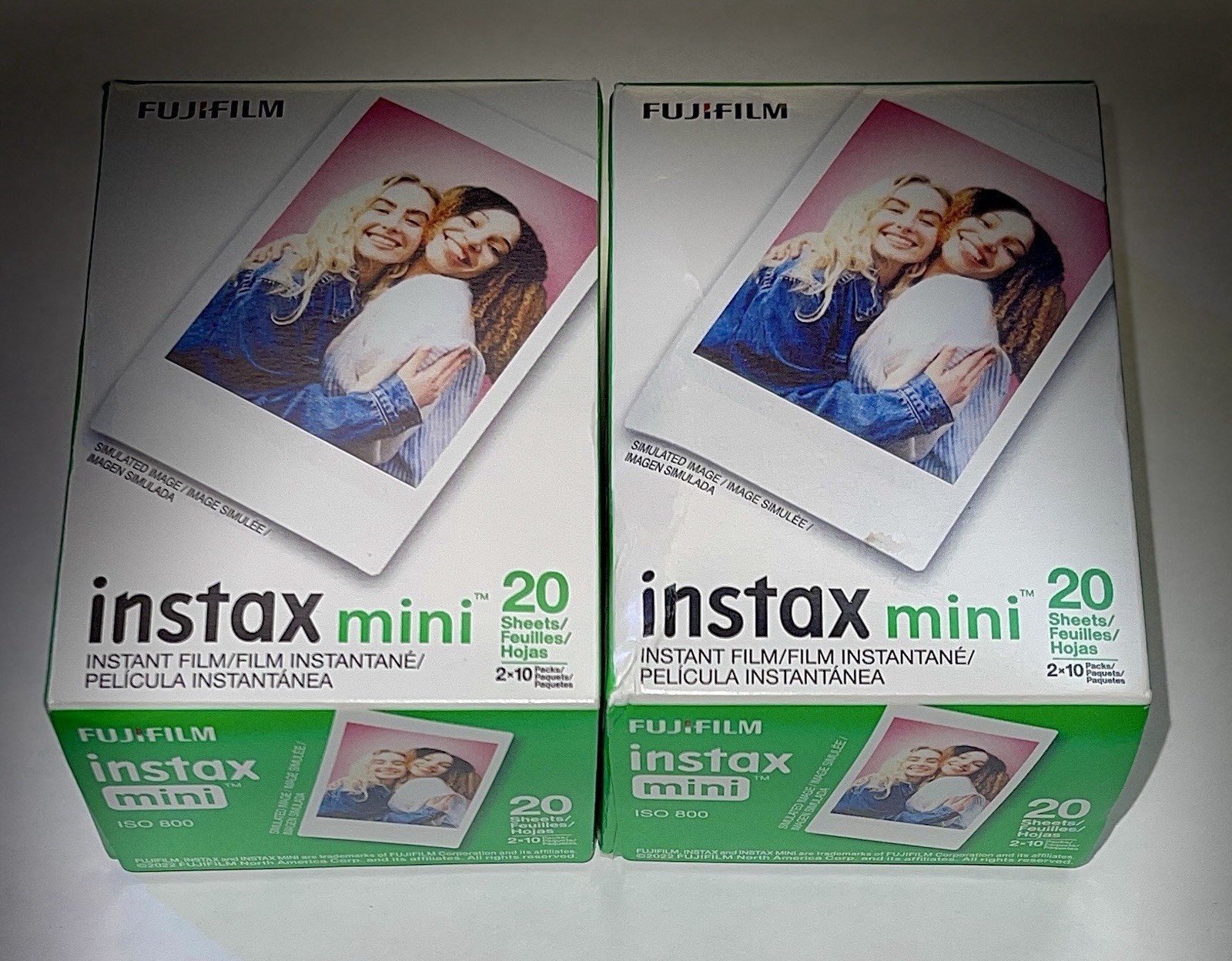 Fujifilm Instant Mini Film Two Instant Film Twin Packs – 40 EXP Total, ISO 80…