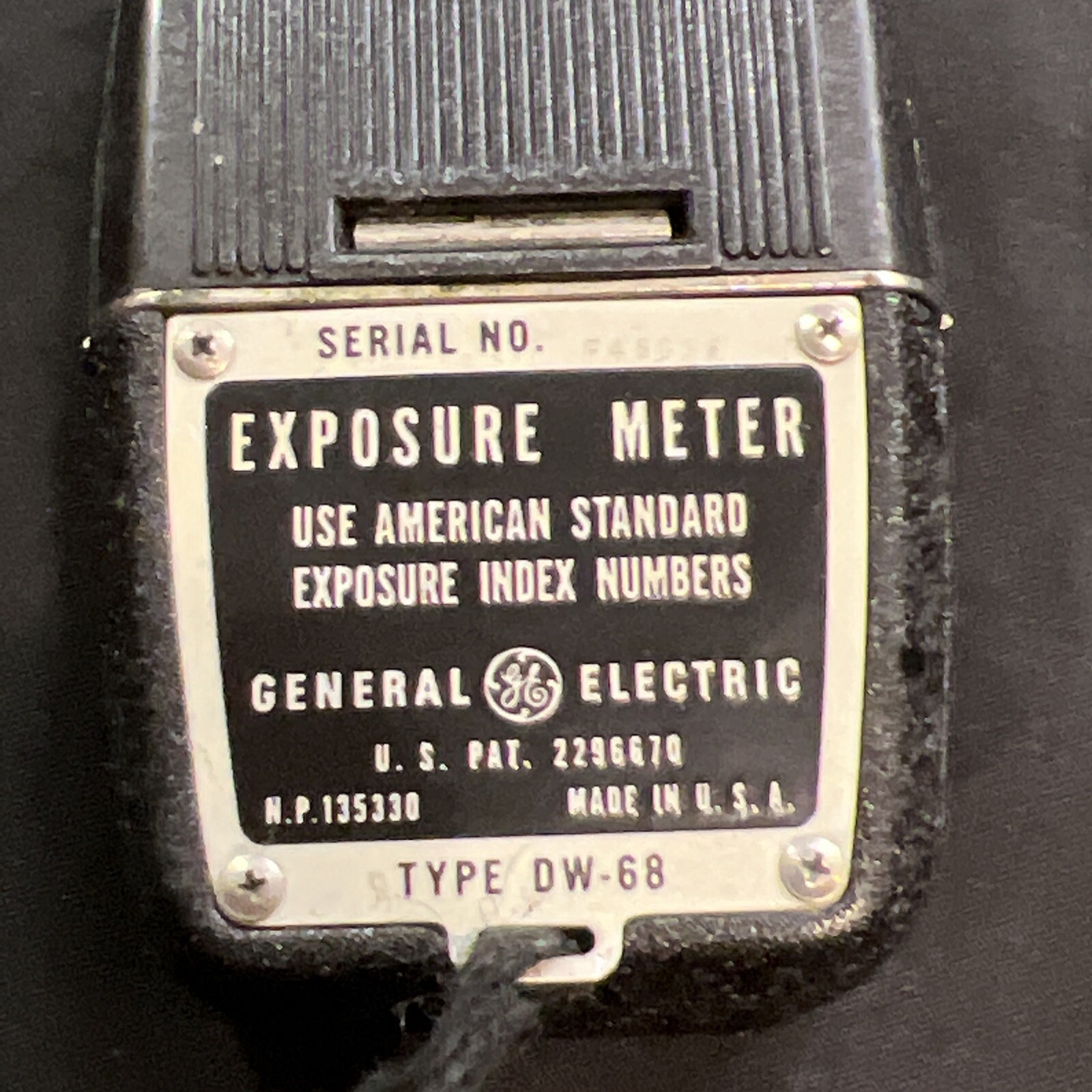 VINTAGE GENERAL ELECTRIC DW-68 CAMERA EXPOSURE LIGHT METER WITH CASE as pictures