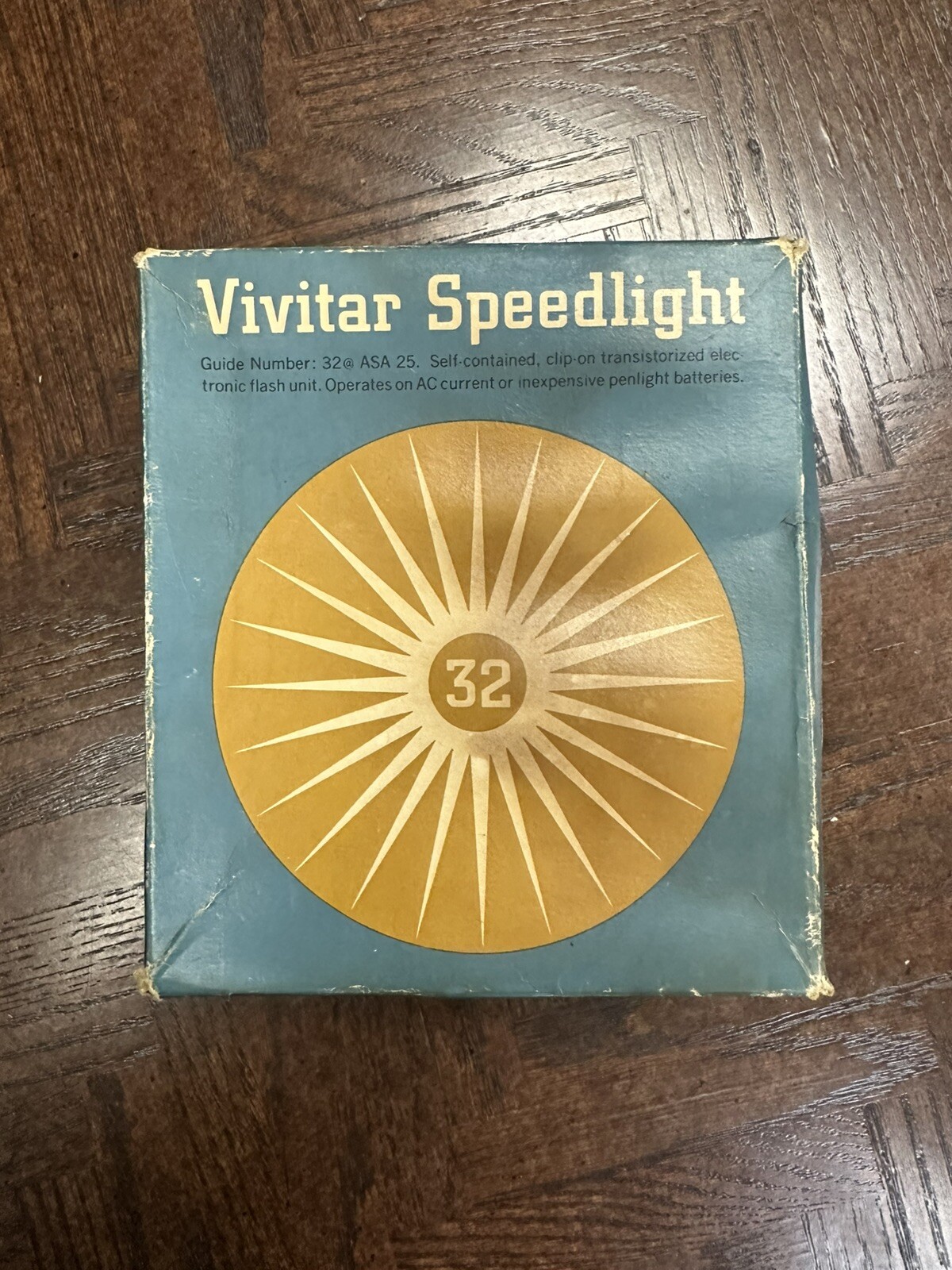 1970/80s Vivitar Speedlight 32 Electronic Flash Unit w/Box Automatic Lens System