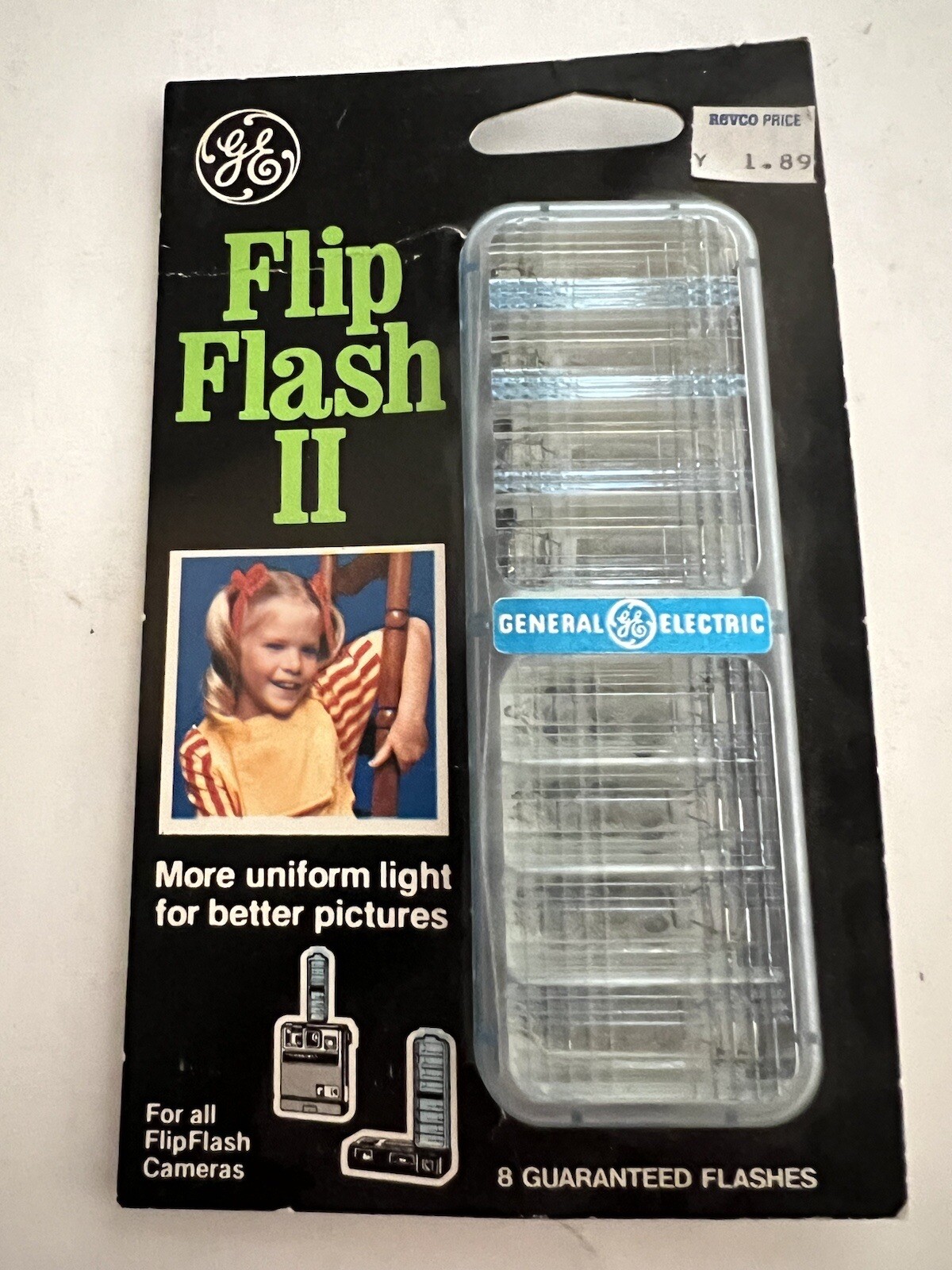 GE General Electric Vintage Flip Flash II Lot (2) New In Package NOS