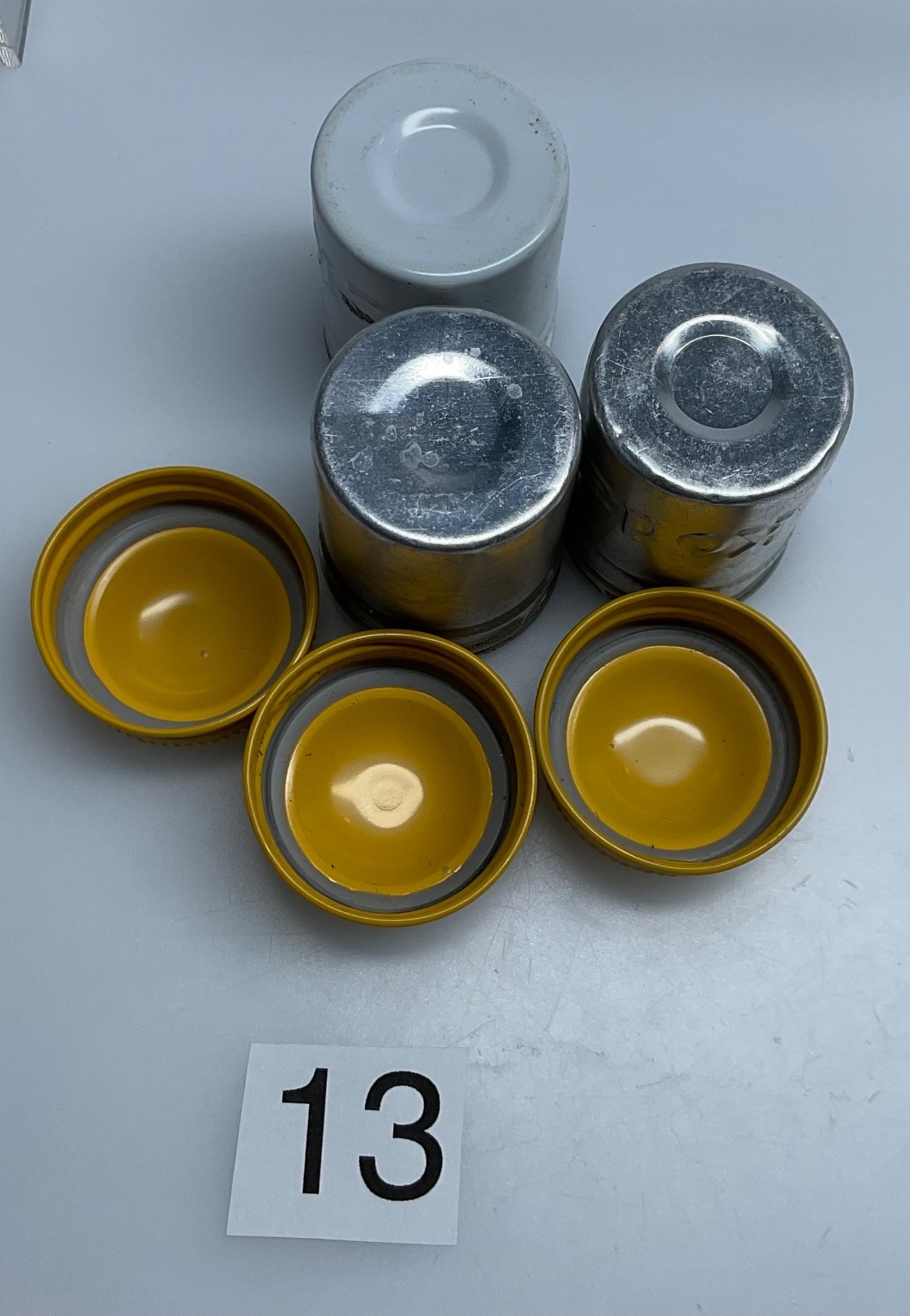 3 VTG Lot Kodak 35mm Film Roll Embossed Container Metal Tin Can Canister yellow