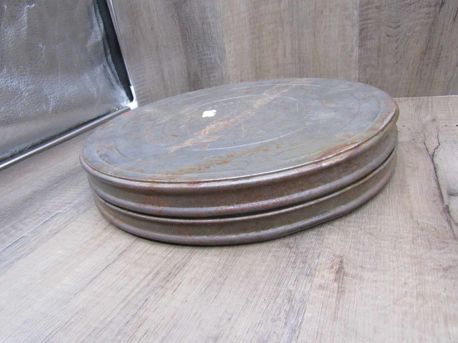 Eastman Kodak VTG Metal Film Can Canister Movie Reel USA Empty 📽️ 10.5″ x 1.75″