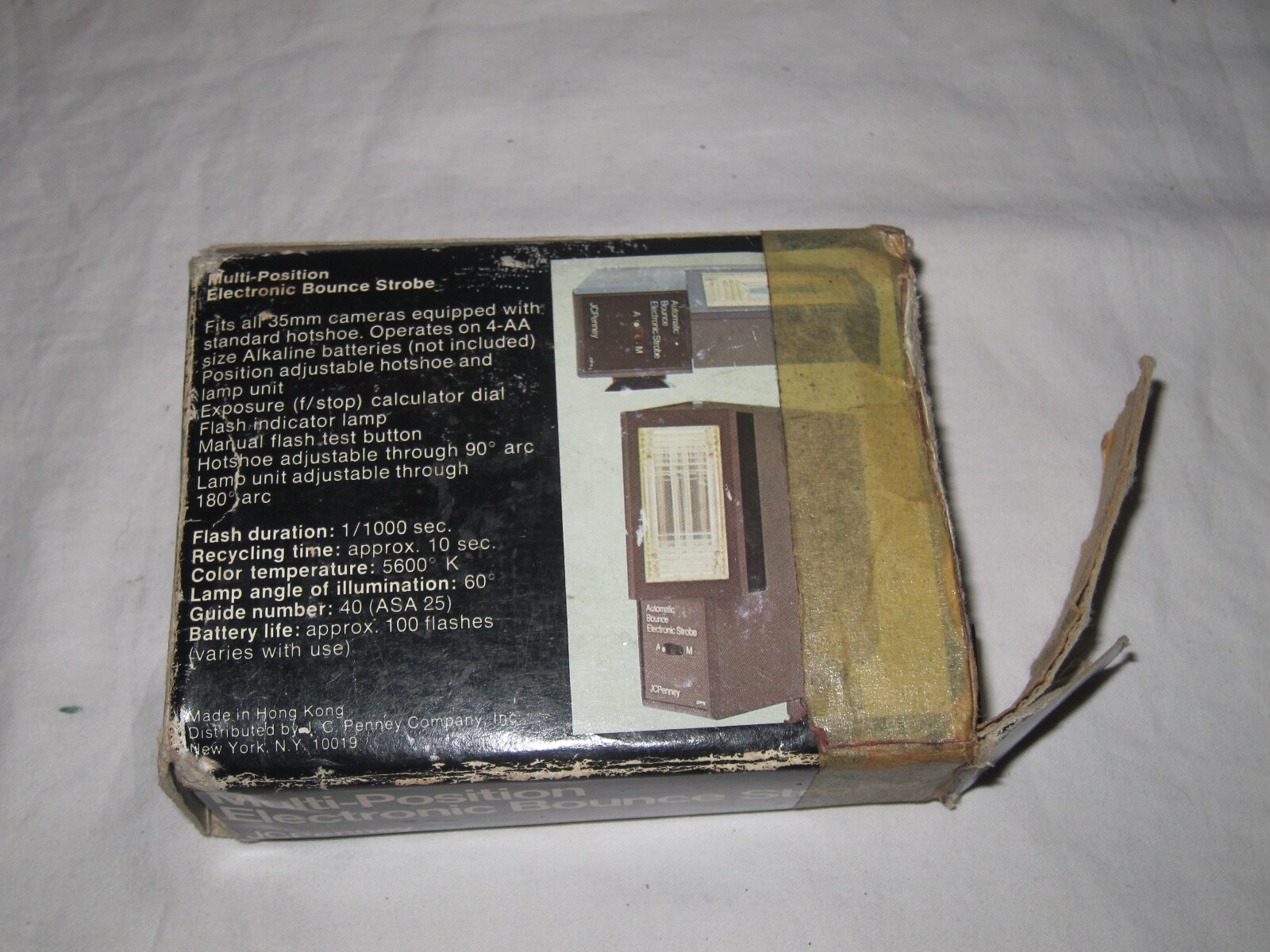 Vtg JC PENNEY Multi Position AUTOMATIC ELECTRONIC BOUNCE STROBE Flash Universal