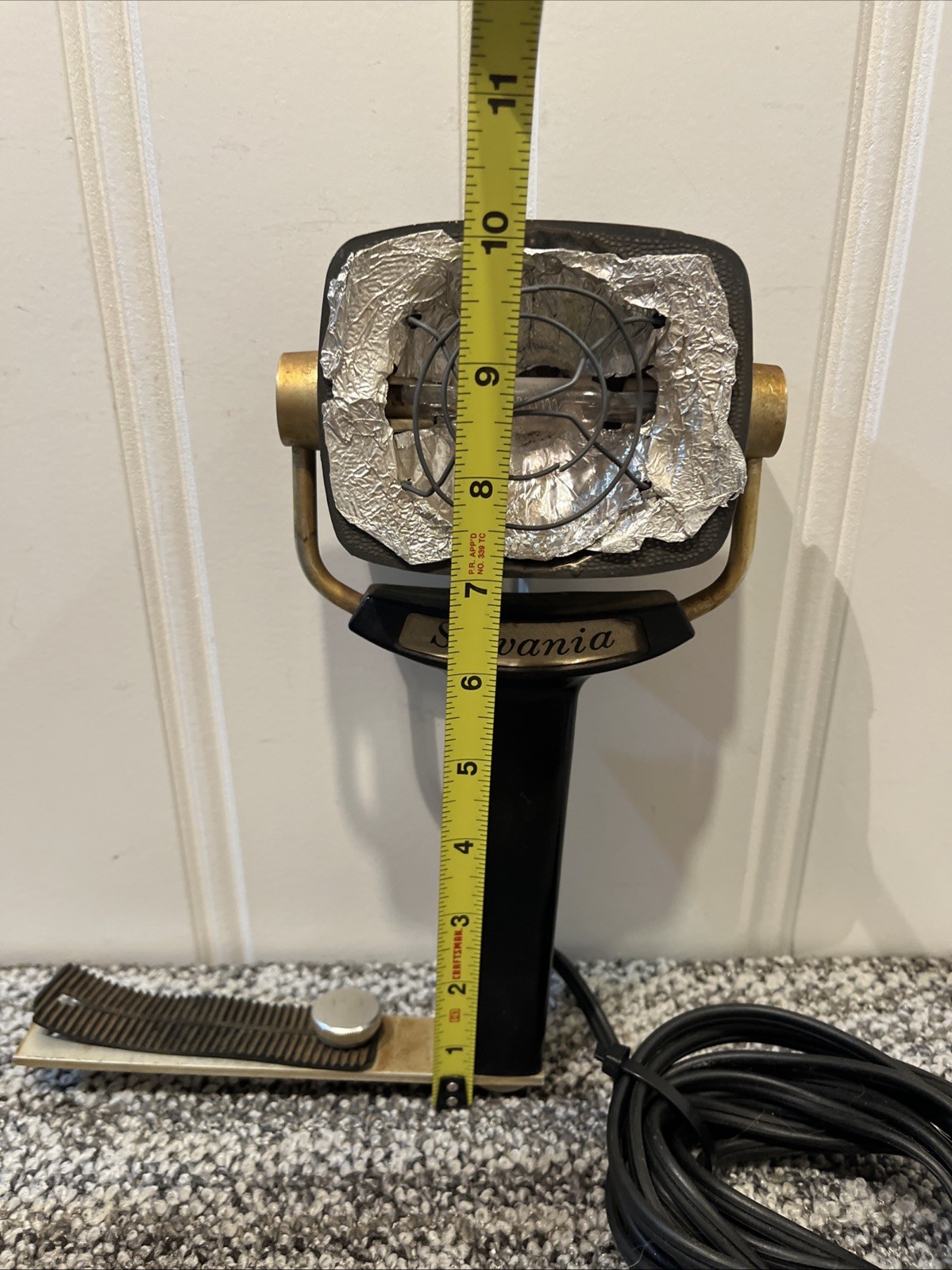 VTG Sylvania Original Sun Gun 1 Movie Light SG w/ Original Bracket Works No Len
