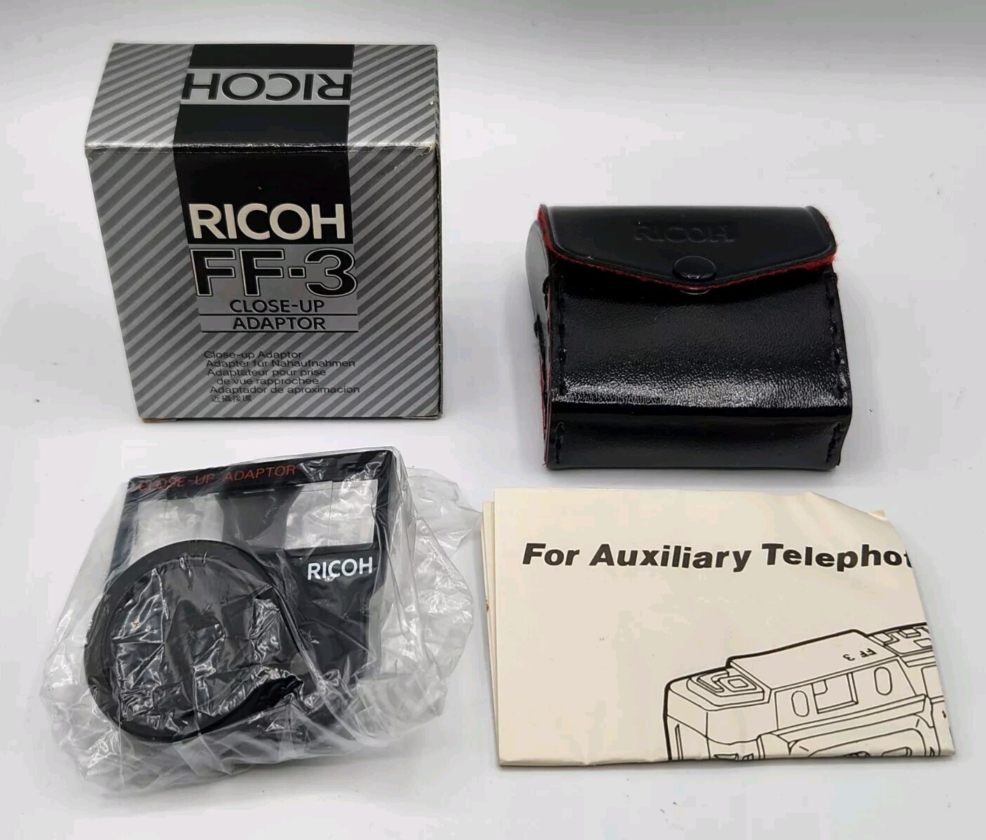 Ricoh FF-3 Lens TC-3 Close-Up Adaptor AF-50/70 TC-7 CL-7 Lot Camera Accessories