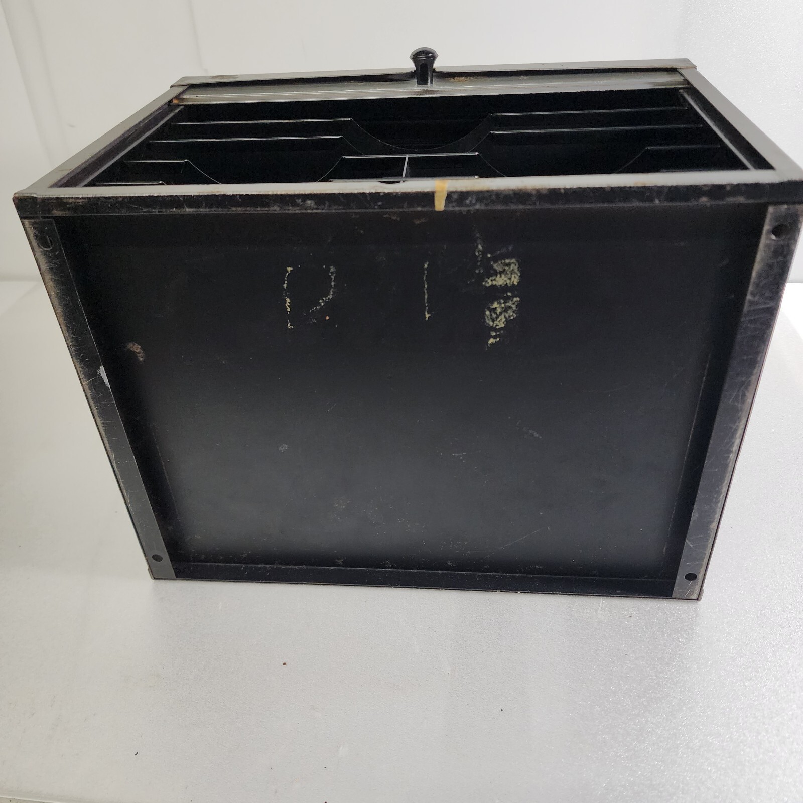 Vintage Brumberger Dark Room Roll Top Film Storage Box 12x9x9″