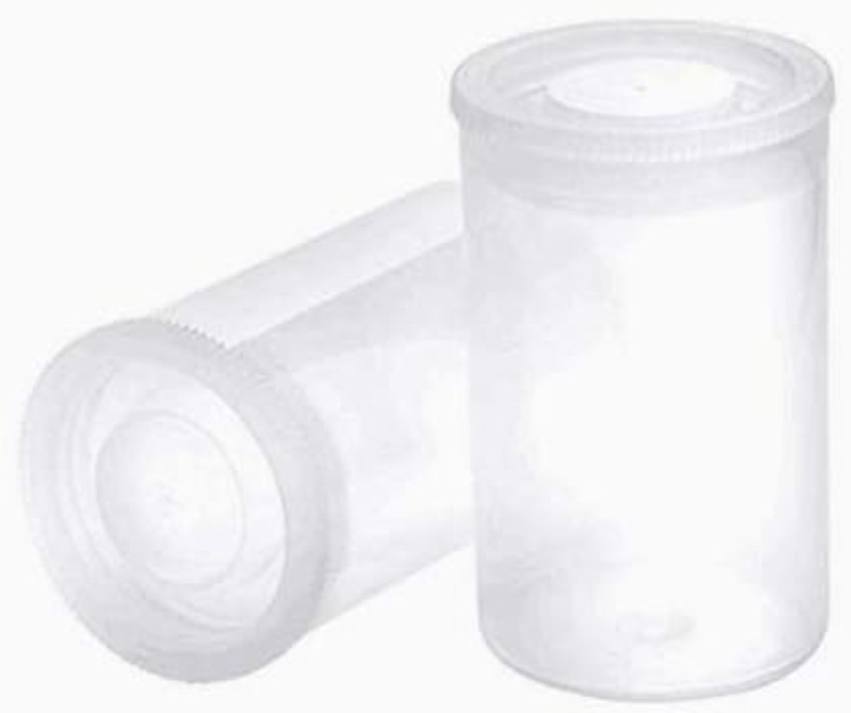 20 PCS Clear Plastic Film Canisters with Lids，35mm CaliberEmpty Camera Reel