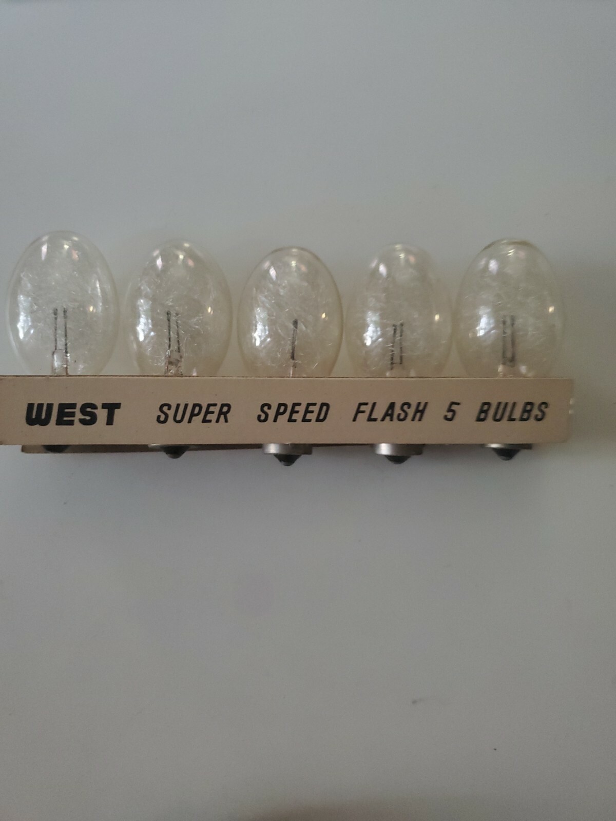 No. 5 flash bulbs West Electric Super speed in box NOS vintage. 5 bulbs
