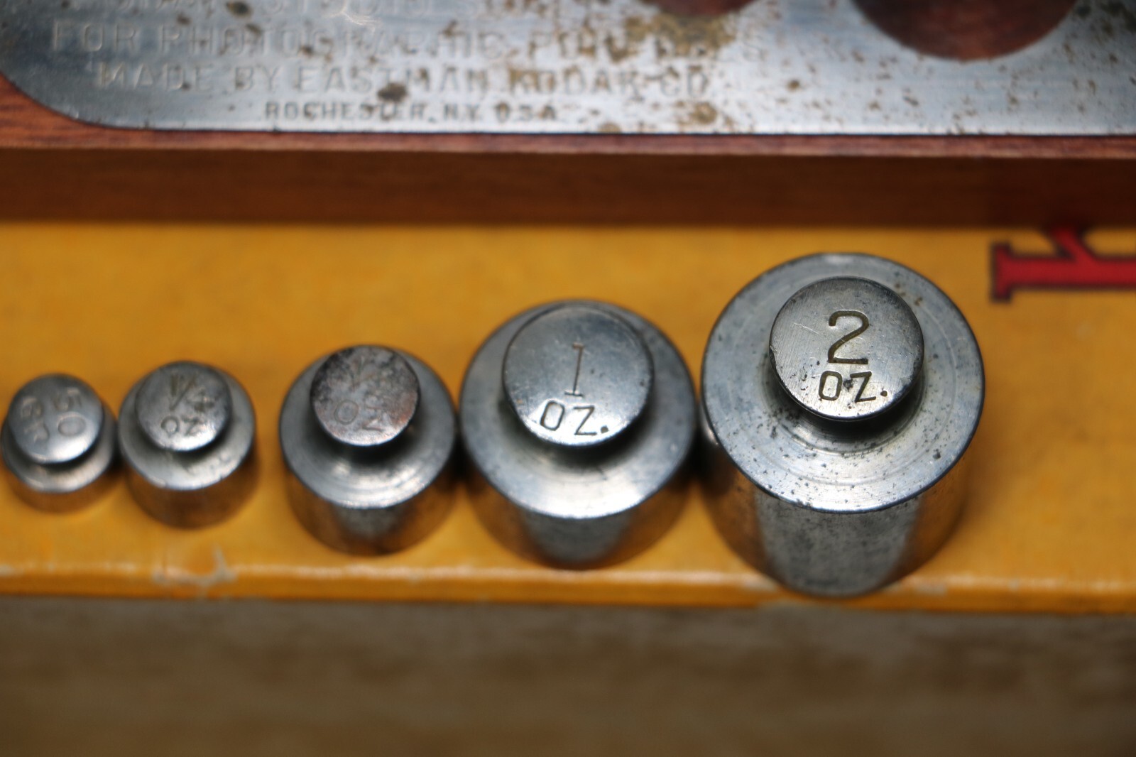 Vintage Kodak Studio Scale Art Deco Complete Weights, Box Chemical, Balance Beam