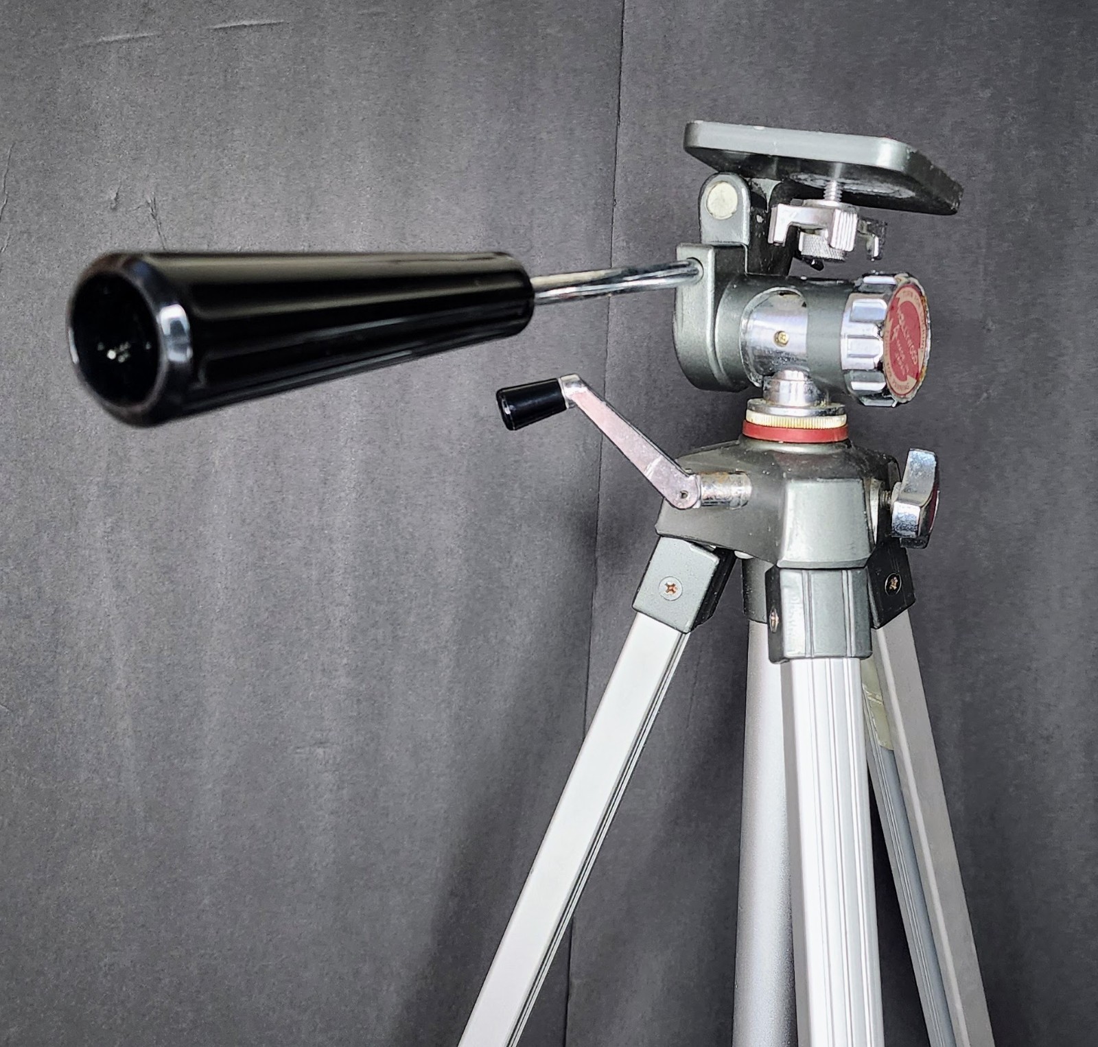 RARE Vintage Hollywood Tripod ACME-LITE (Japan) | Red Dial | Crank Lift | Studio
