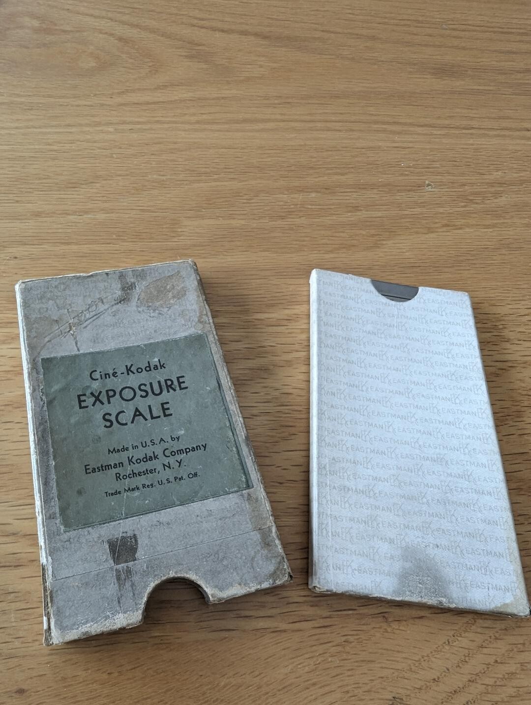 Vintage c 1930s CINE – KODAK Exposure Scale Metal w/ Original Box