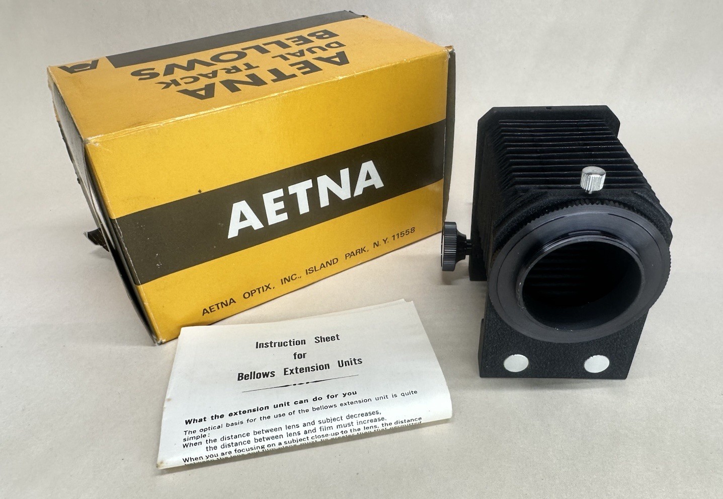 Aetna Dual Track Bellows for Pentax 35mm Film Camera Vintage Lens Adapter