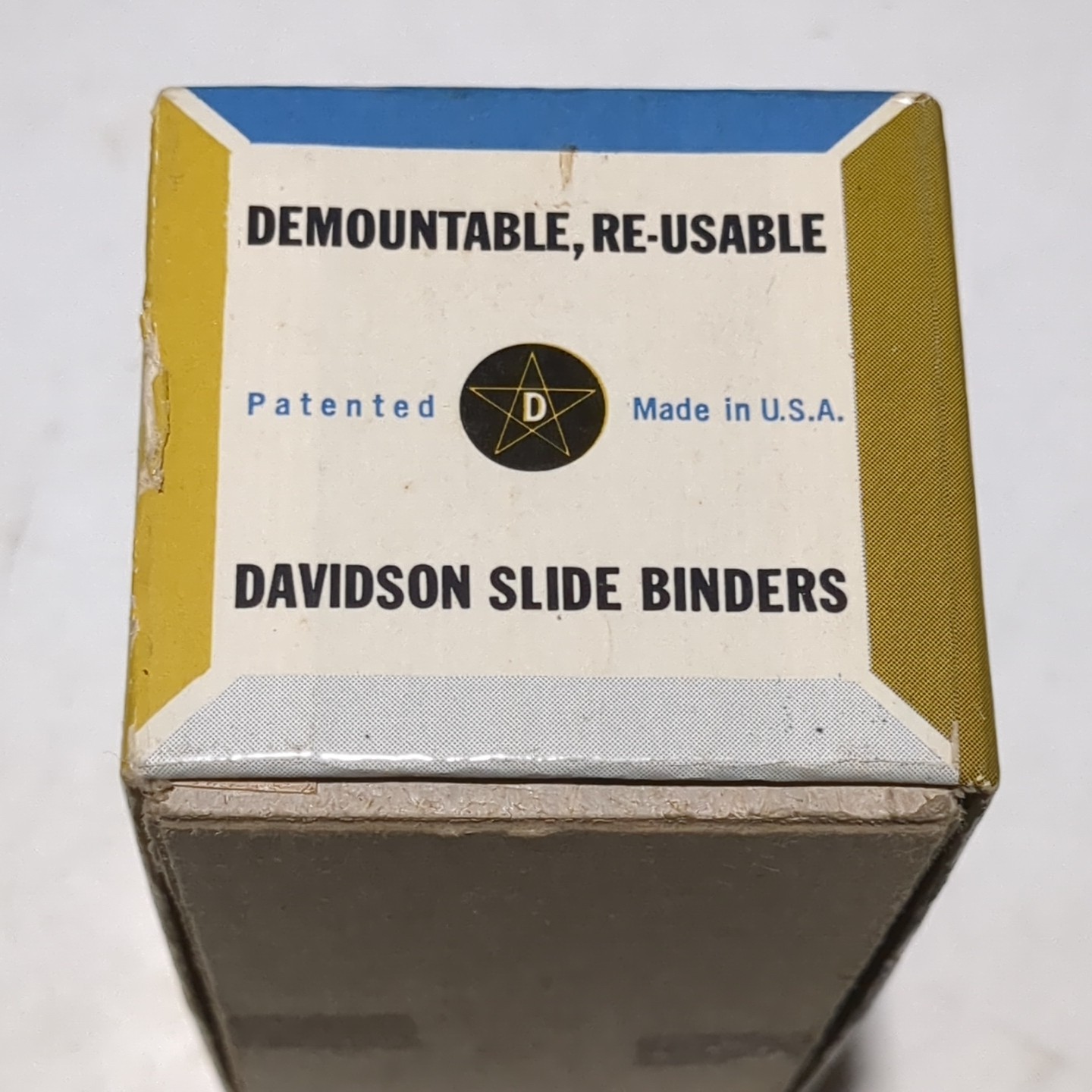 Vintage Davidson Star D Metal Slide Binders 2×2” 35mm Slides NOS