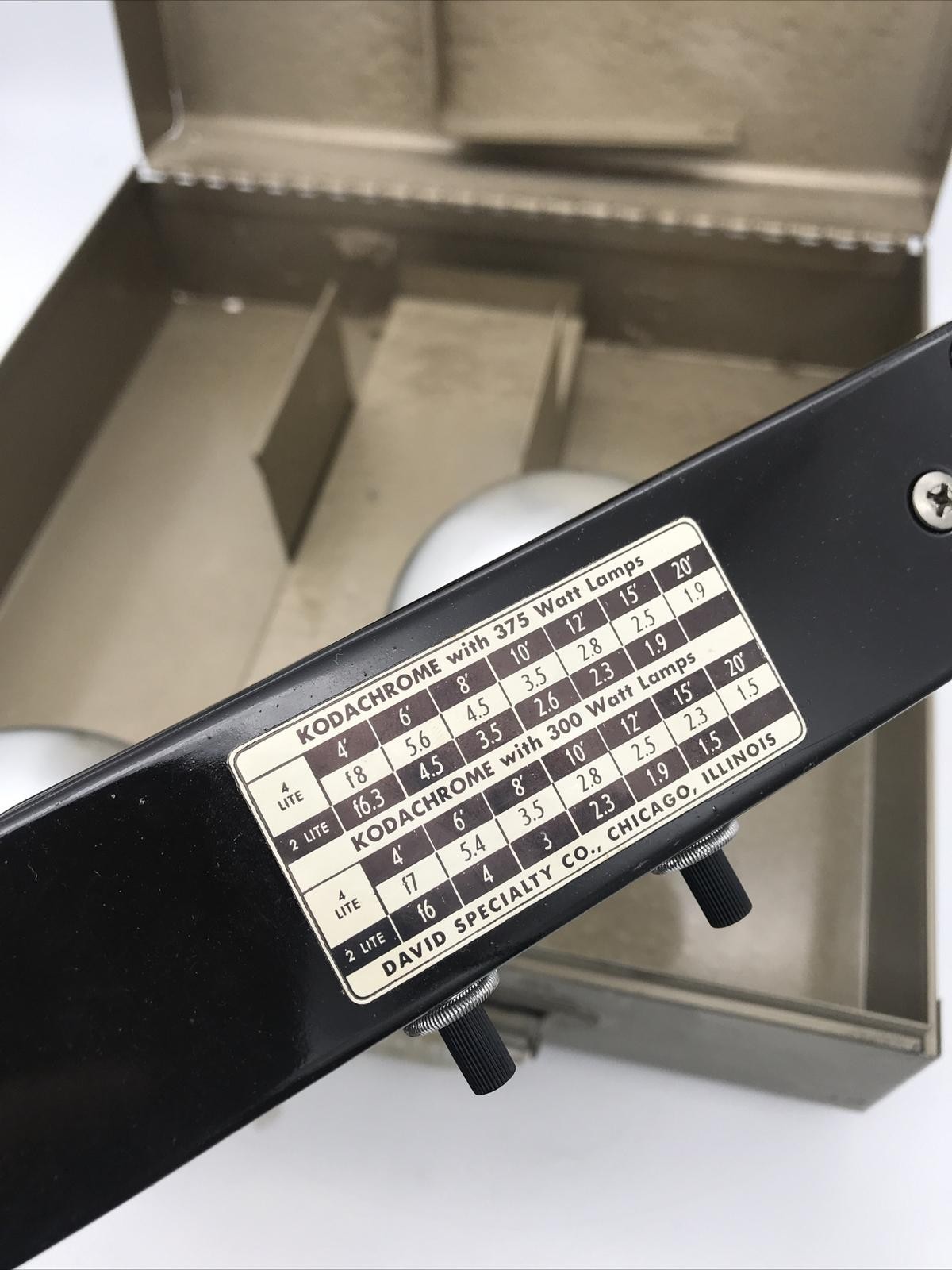 Box Vintage Movie Camera 4 Light Light Bar Original Pixie David Specialty Works