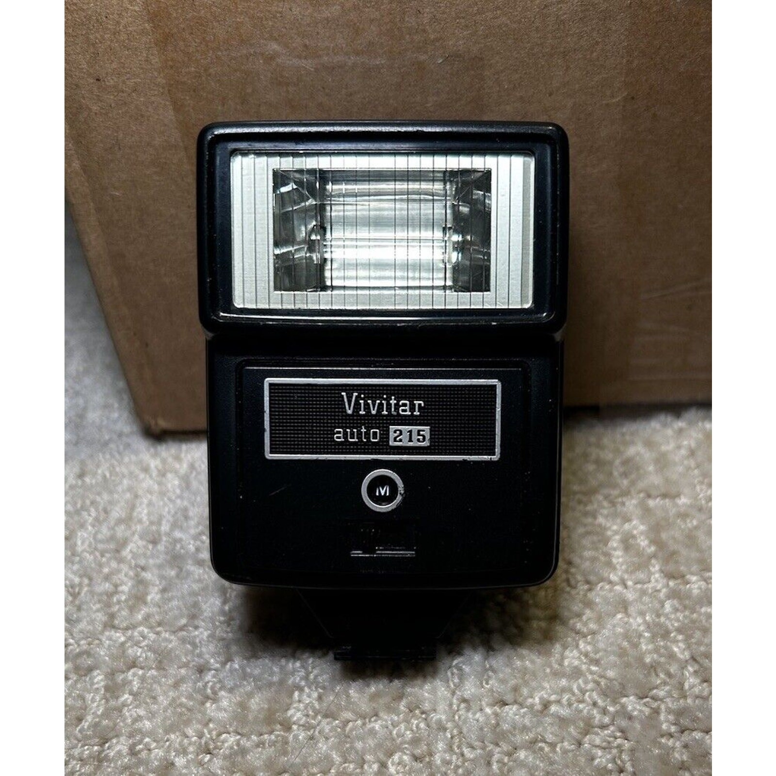 Vintage Vivitar Auto 215 Flash Gun – SLR Camera Photography- Not Tested