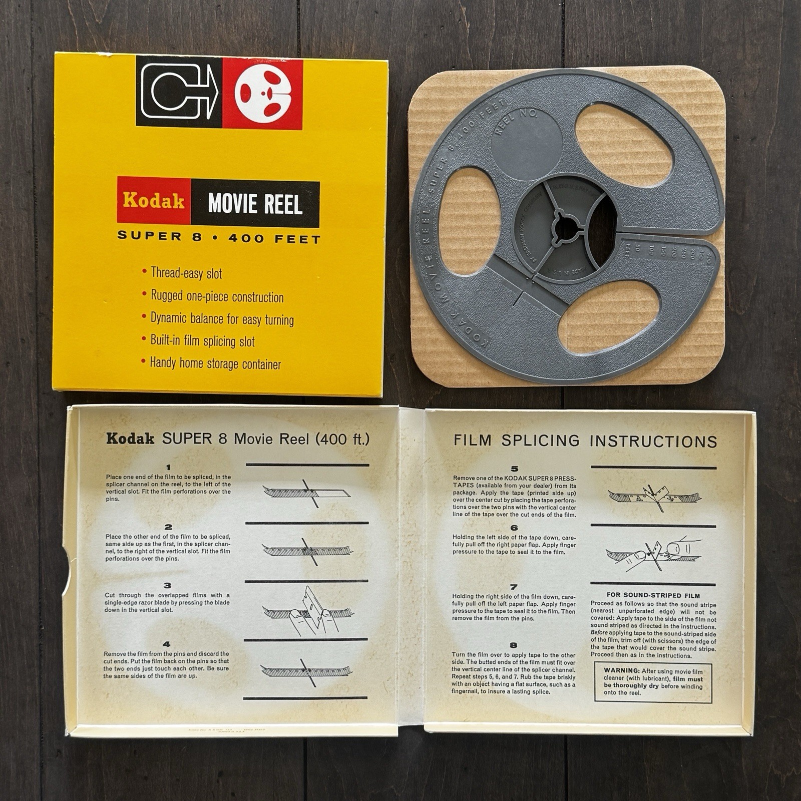 Vintage KODAK Super 8-400 Feet Movie Reel NOS – Excellent