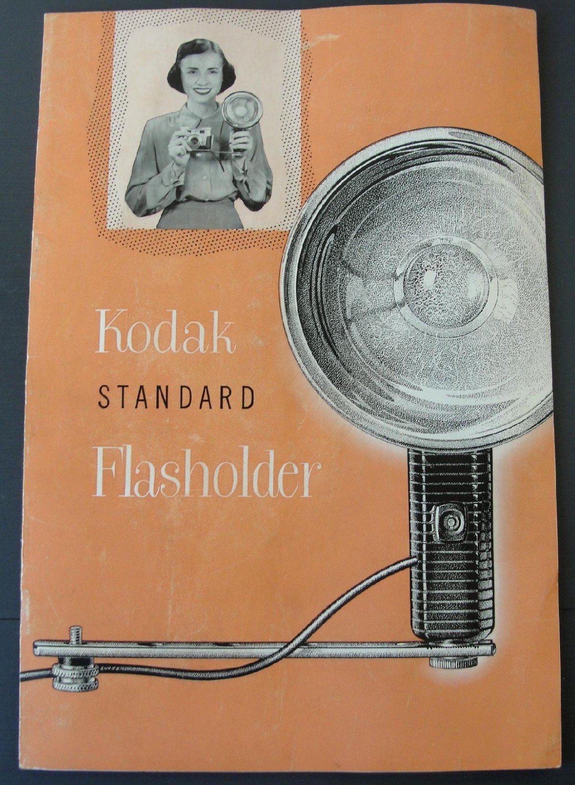Vintage Kodak Standard Flasholder Flash Holder w/Original Box and Instructions