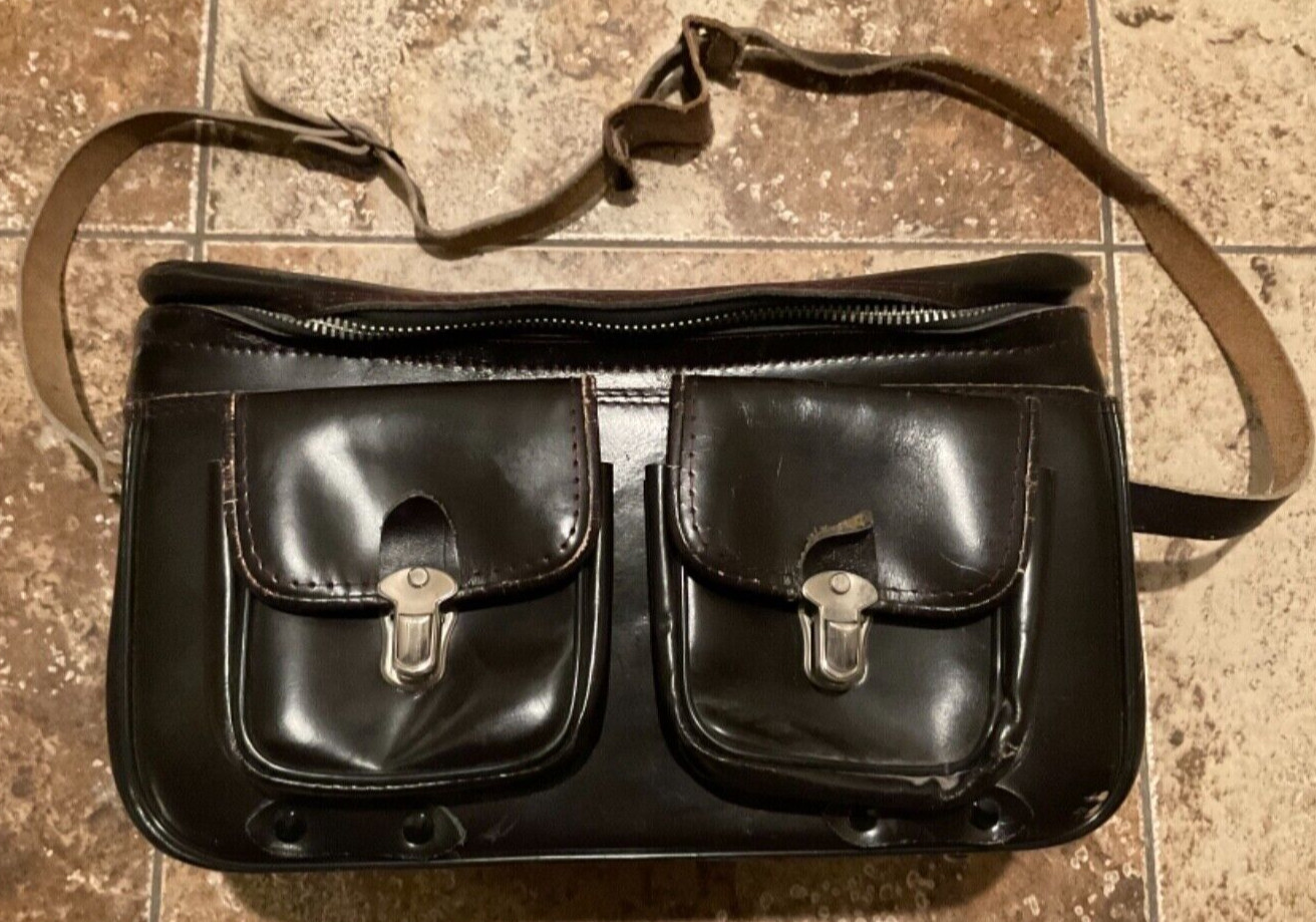 VINTAGE CAMERA BAG JAPANESE BROWN LEATHER