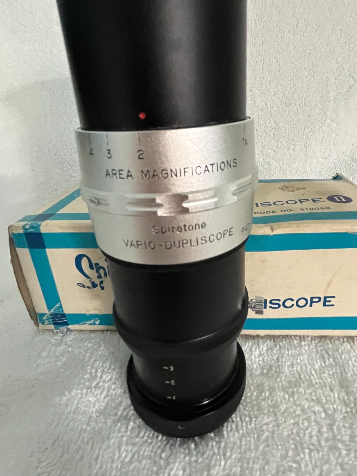 Spiratone #518069 Vario-Dupliscope II Slide Copier, Bent Mount – PARTS