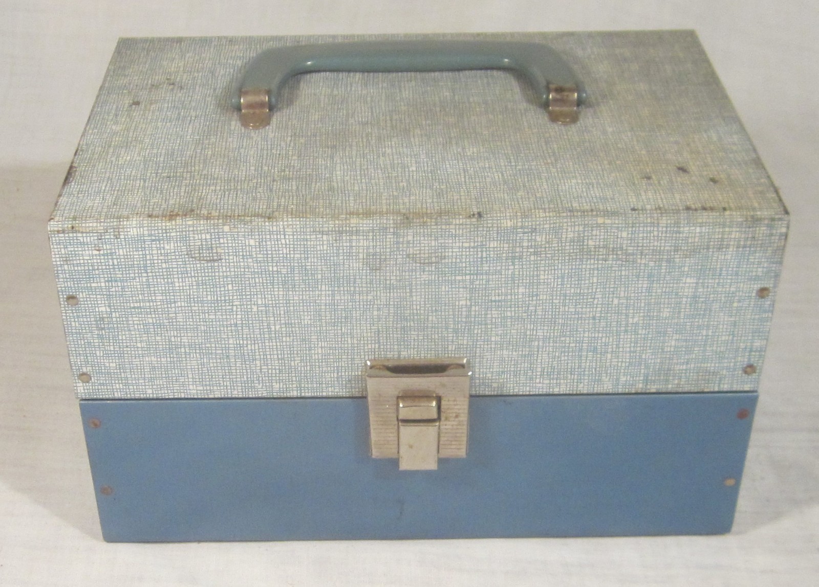 BRUCE 12-Slot Two-Tone Metal Storage Case for 8mm 5-Inch Movie Film Reels