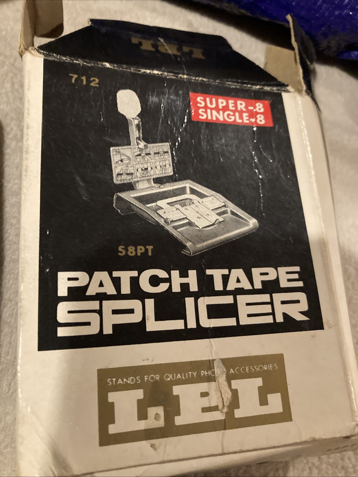 LPL Patch Tape Splicer, Super-8 Single-8 —-S8PT 712 w/Box Excellent Condition