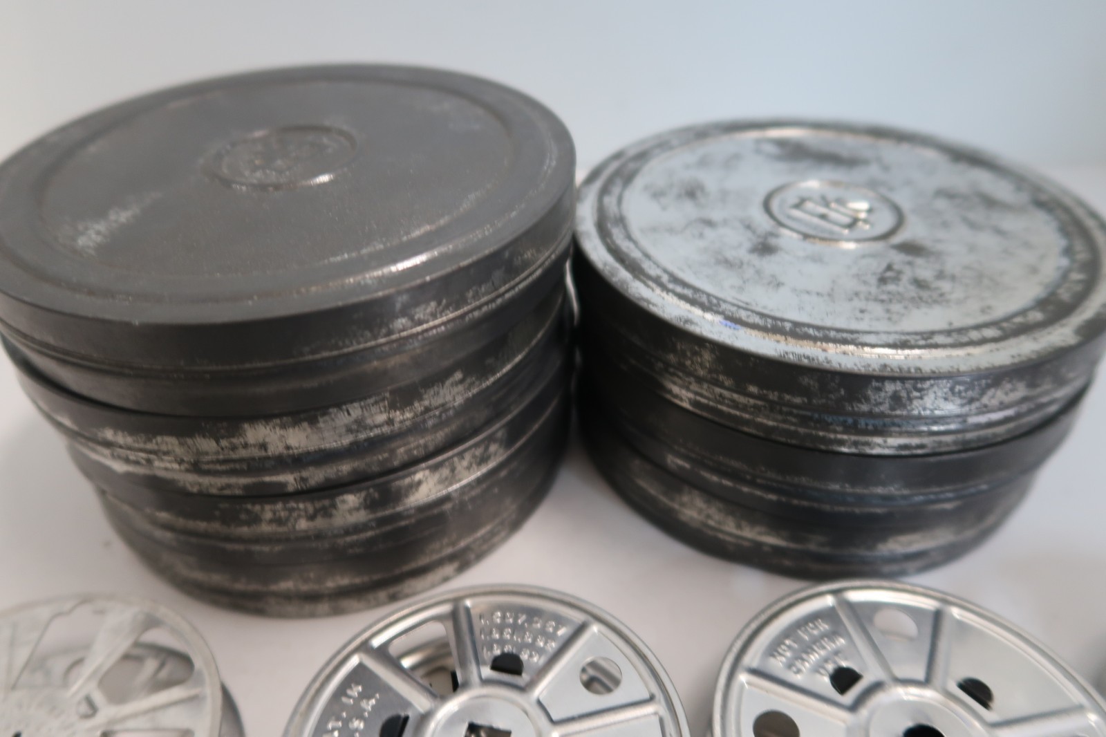 Vintage Kodak 5″ Tins (7) & 3″ Reels (10) Metal & (2) Plastic