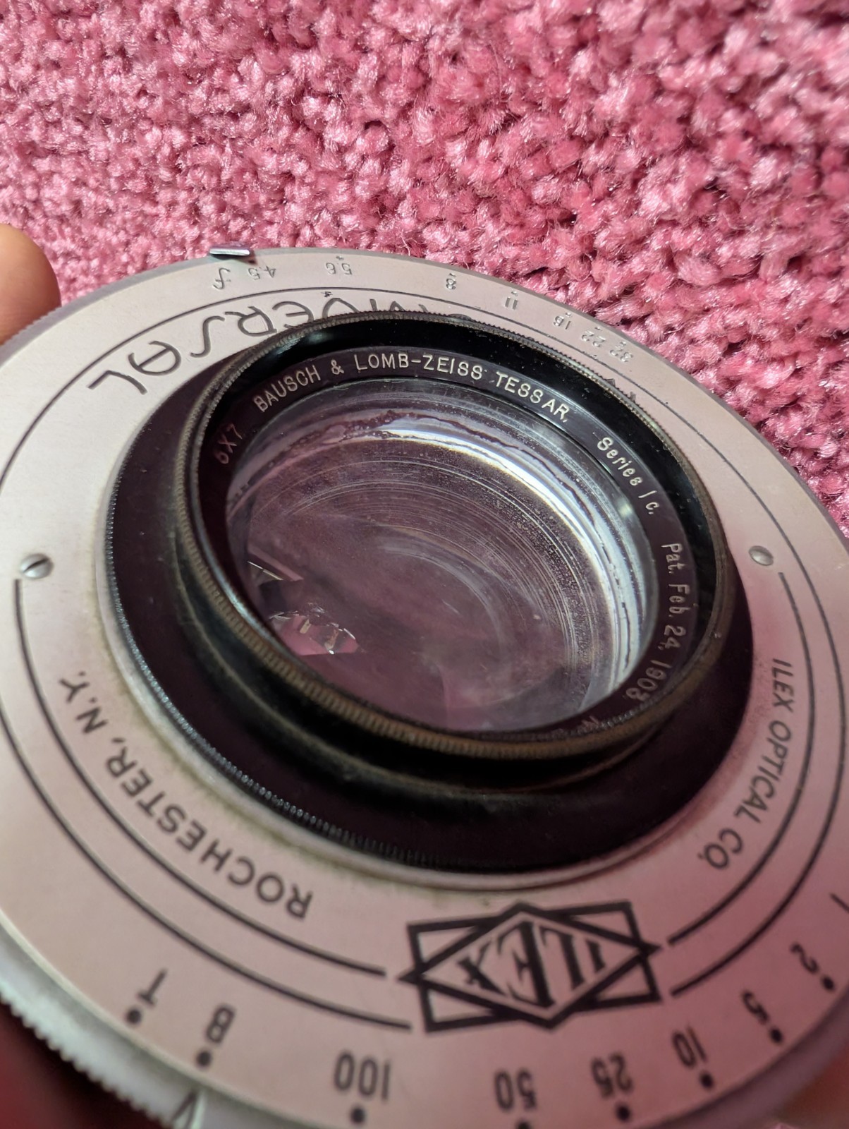 Vintage ILEX Optical Co No.4 Universal Lens With Bausch & Lomb Tessar 5×7 Lens