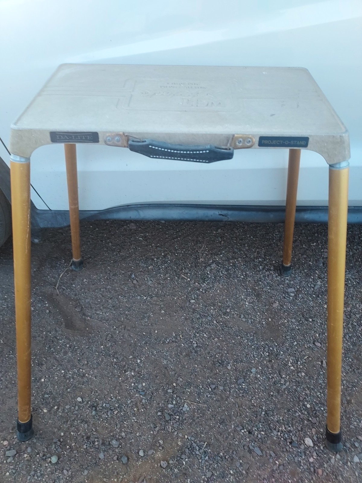 Original Safe-Lock Metal Project-O-Stand Projector Table Stand Vintage Welt