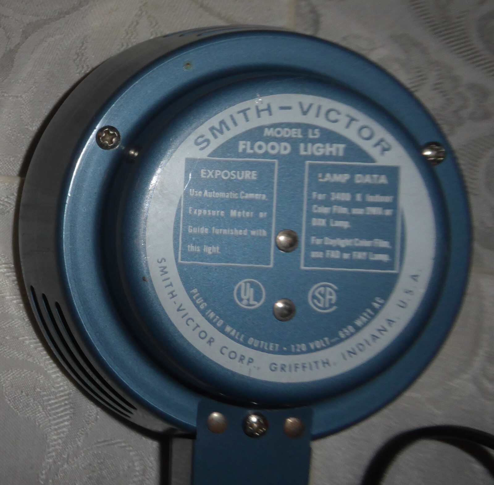 Vintage Smith-Victor Handheld Floodlight Model L5
