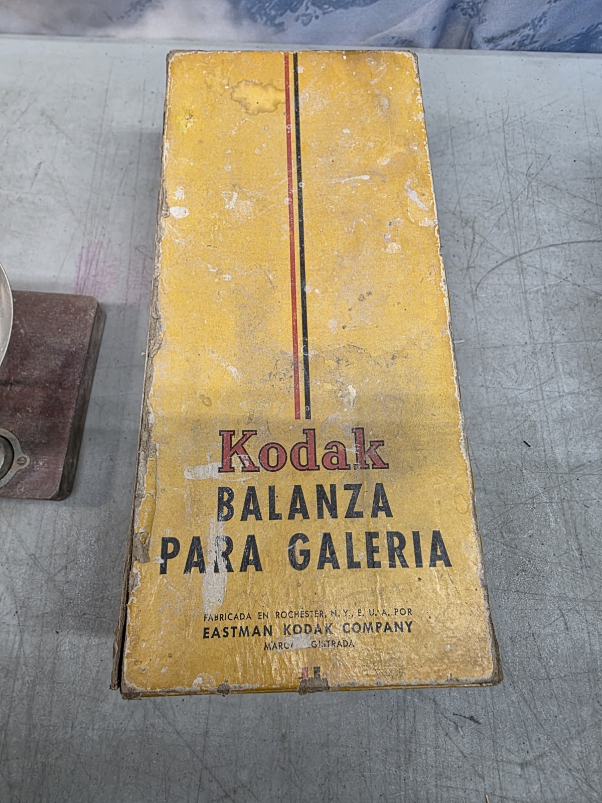 🔥 Antique Eastman Kodak Photographic Balance Scale W/ Box WW2 NEED CLEAN