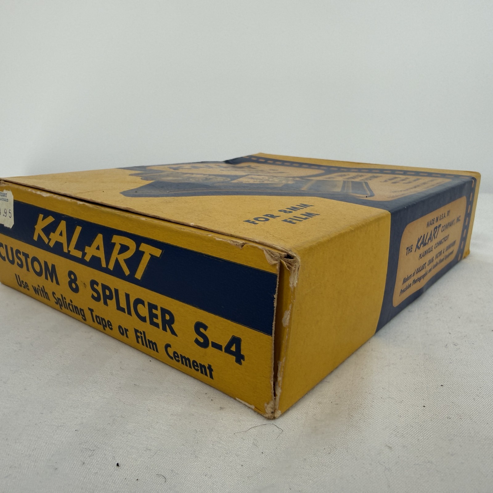 Vintage Kalart Custom 8 Splicer S-4 for 8mm Film Movie Film Cement Tape USA Box