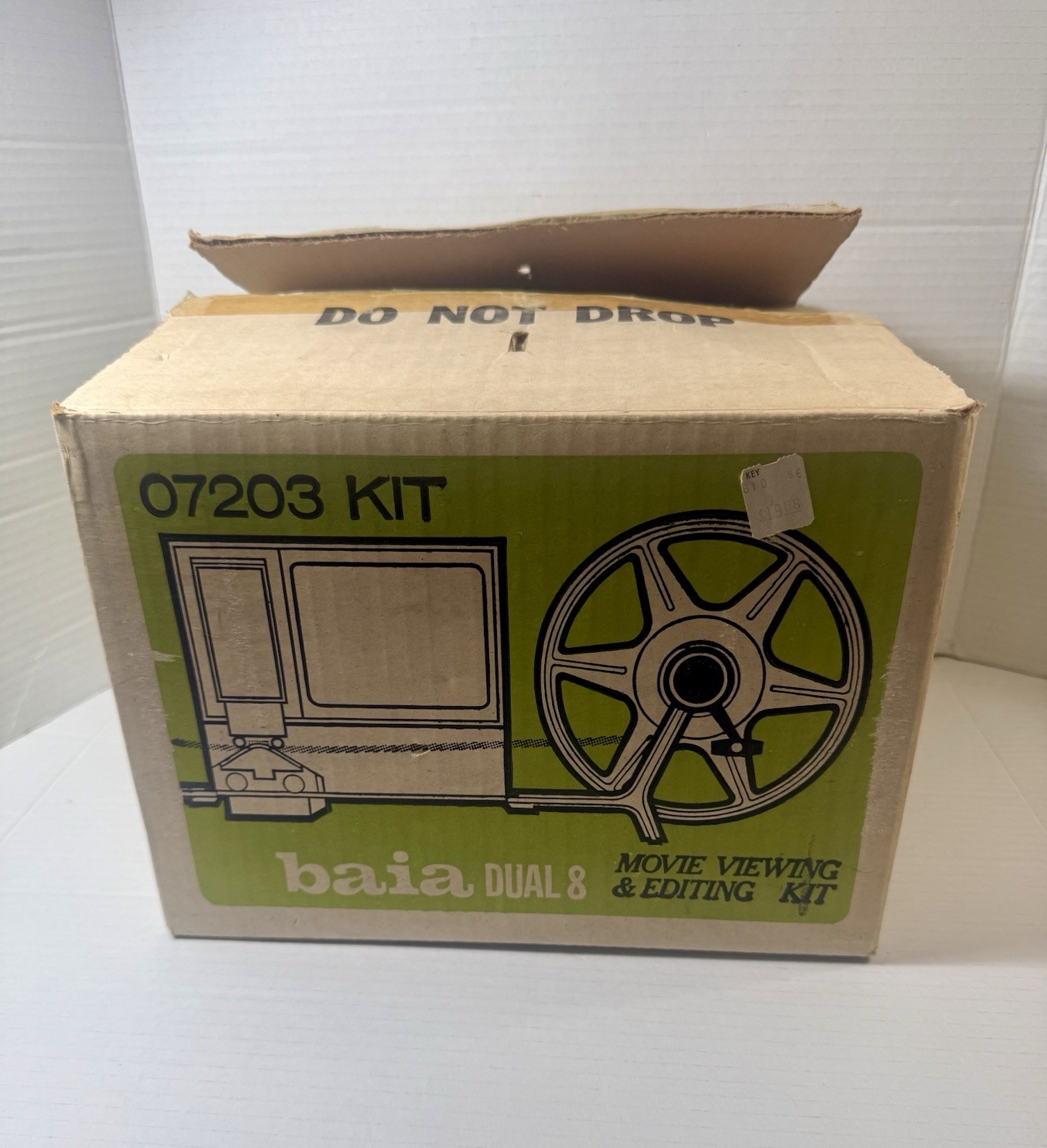 VTG Baia Dual 8 Super 8 8mm Film Editor Viewer Light Box Works Complete In Box