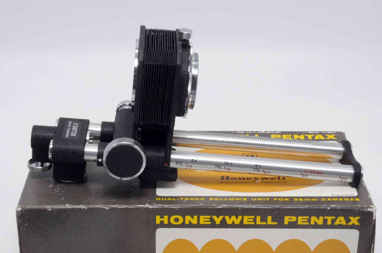 NEW Honeywell Pentax Bellows II, Slide Copier, Adapter & Battery Tray W/ Manual