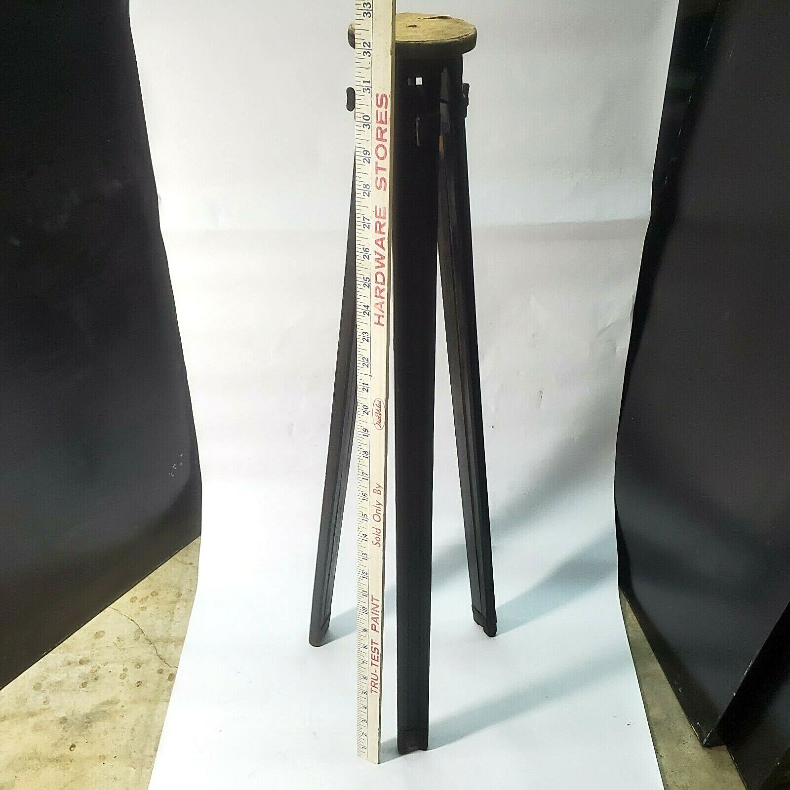 Vintage/antique Photographic Equipment Wood Tripod Black