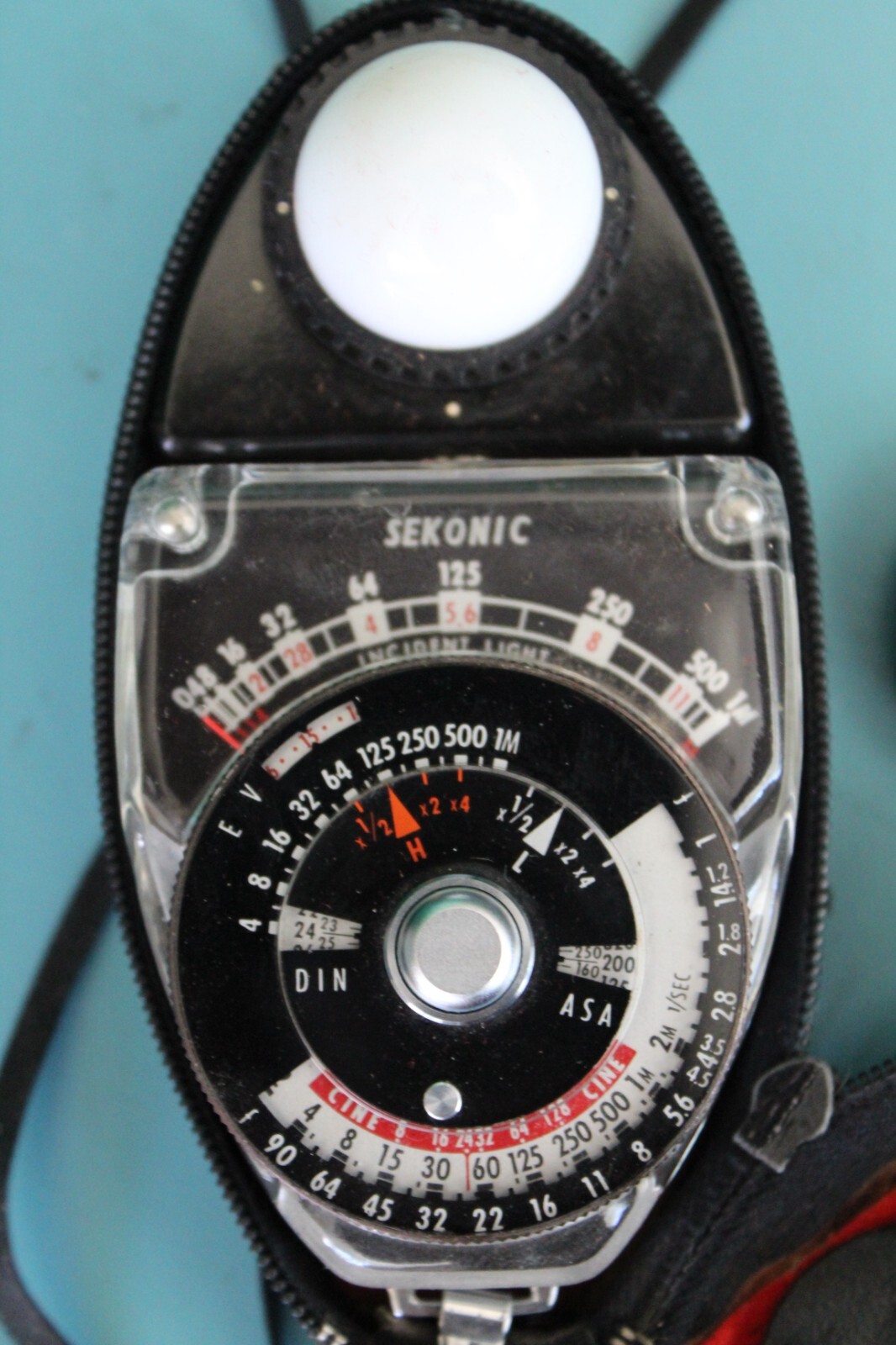 SEKONIC Studio Deluxe L-28 C2 Light Exposure Meter + Slide + Case 620904 1970’s?