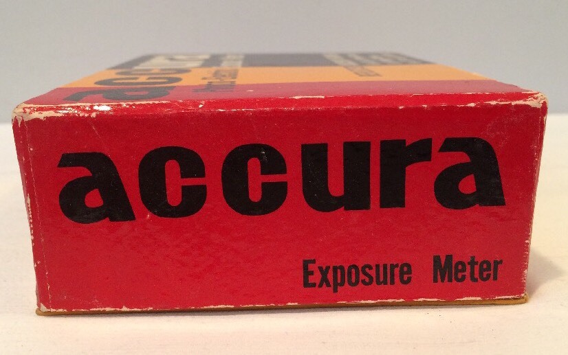 VTG Accura Photo Electric Exposure Meter With Leather Case In Original Box Japan