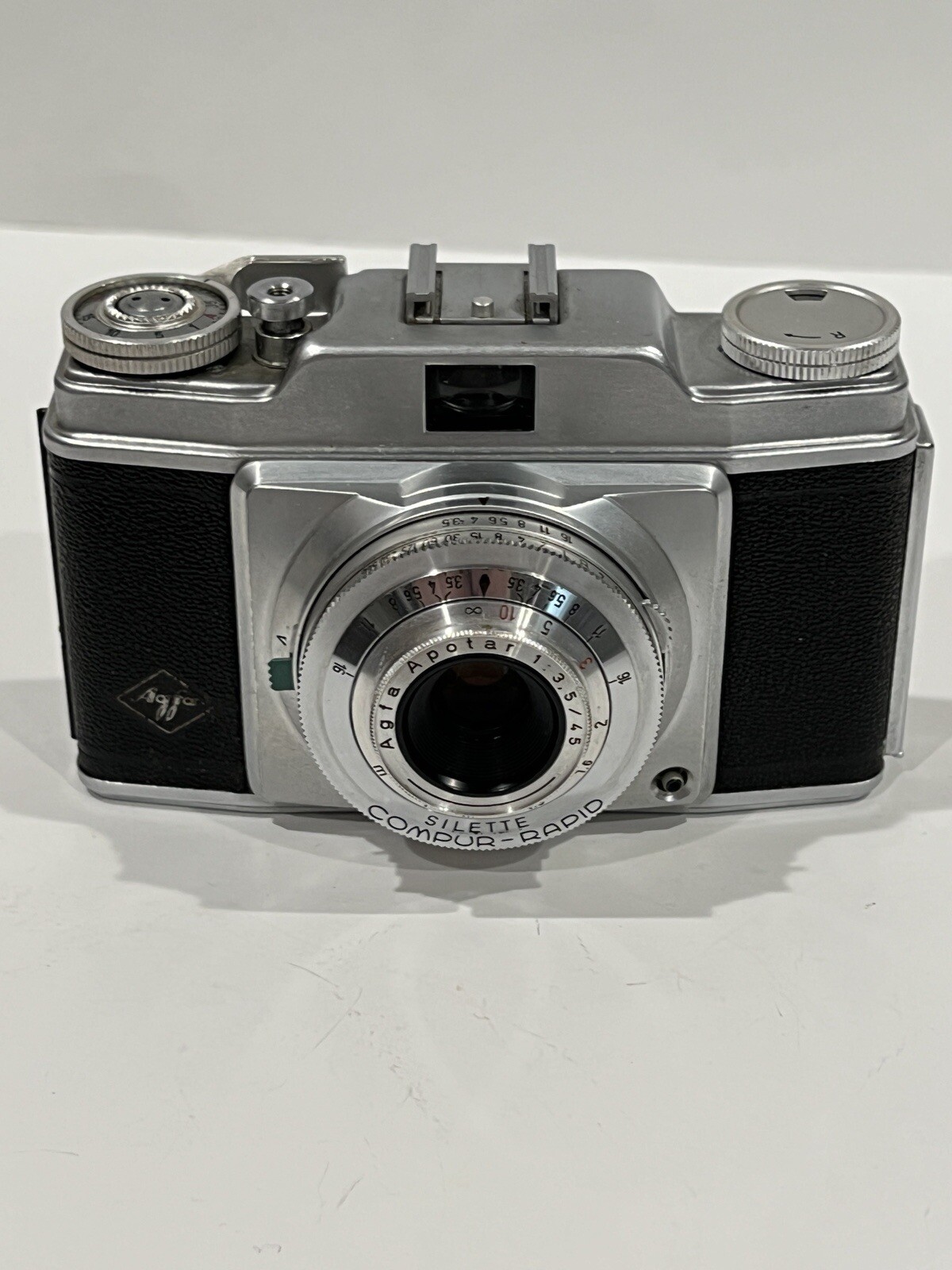 AGFA SILETTE CAMERA W/ APOTAR 45mm f/3.5 LENS + COMPUR RAPID SHUTTER – WORKING