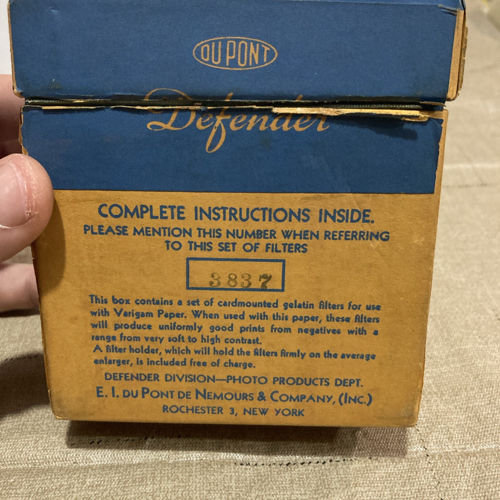 10 Defender Gelatin Filters W/ Box For Varigam Set 5-A