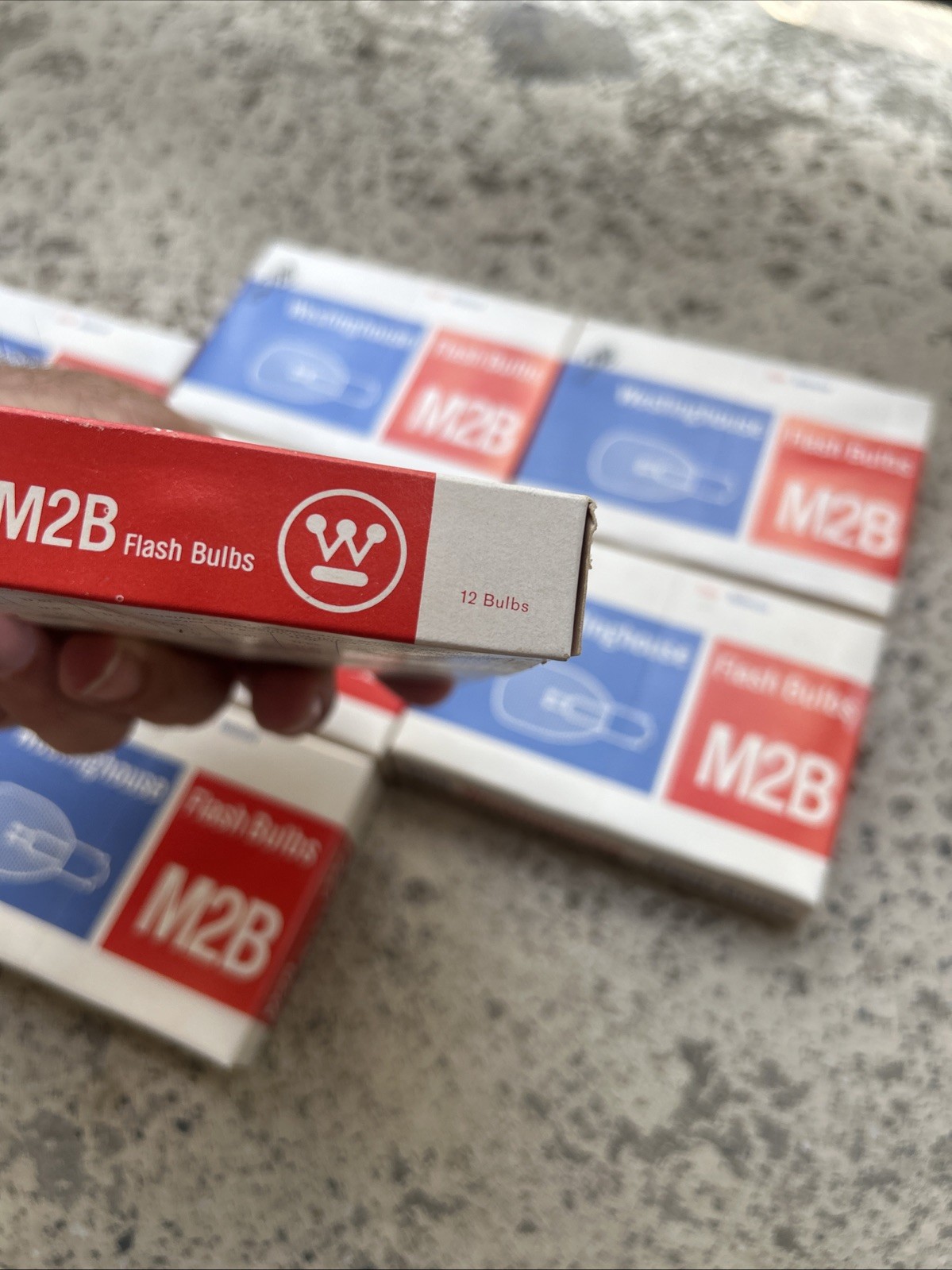 Vintage WESTINGHOUSE FLASH BULBS M2B, 12 Bulbs Per Pack-8 PACKS (b5)