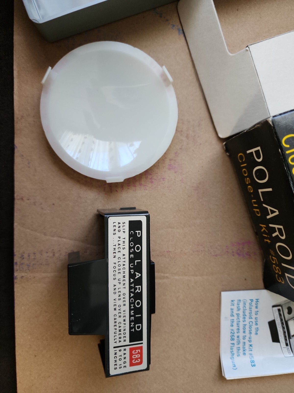 Polaroid Land Camera Close-Up Kit #583 w/case, instructions in box