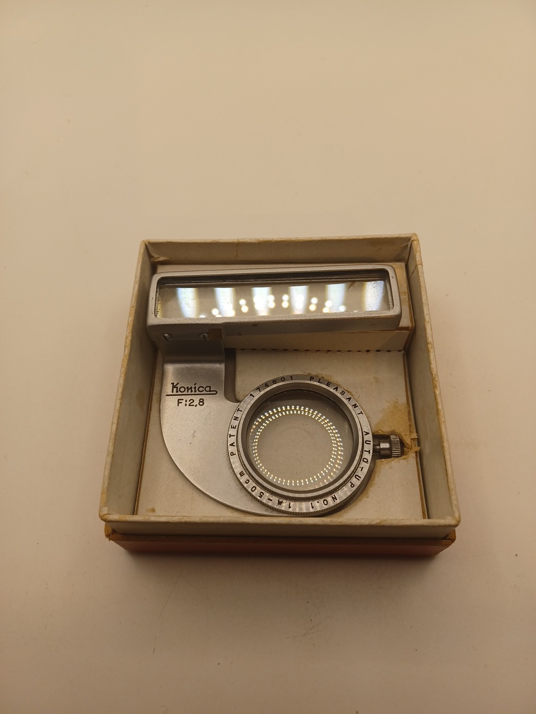 Pleasant Auto-Up Super Nooky 1M-50mm For Konica F:2.8 W/ Original Box, NICE
