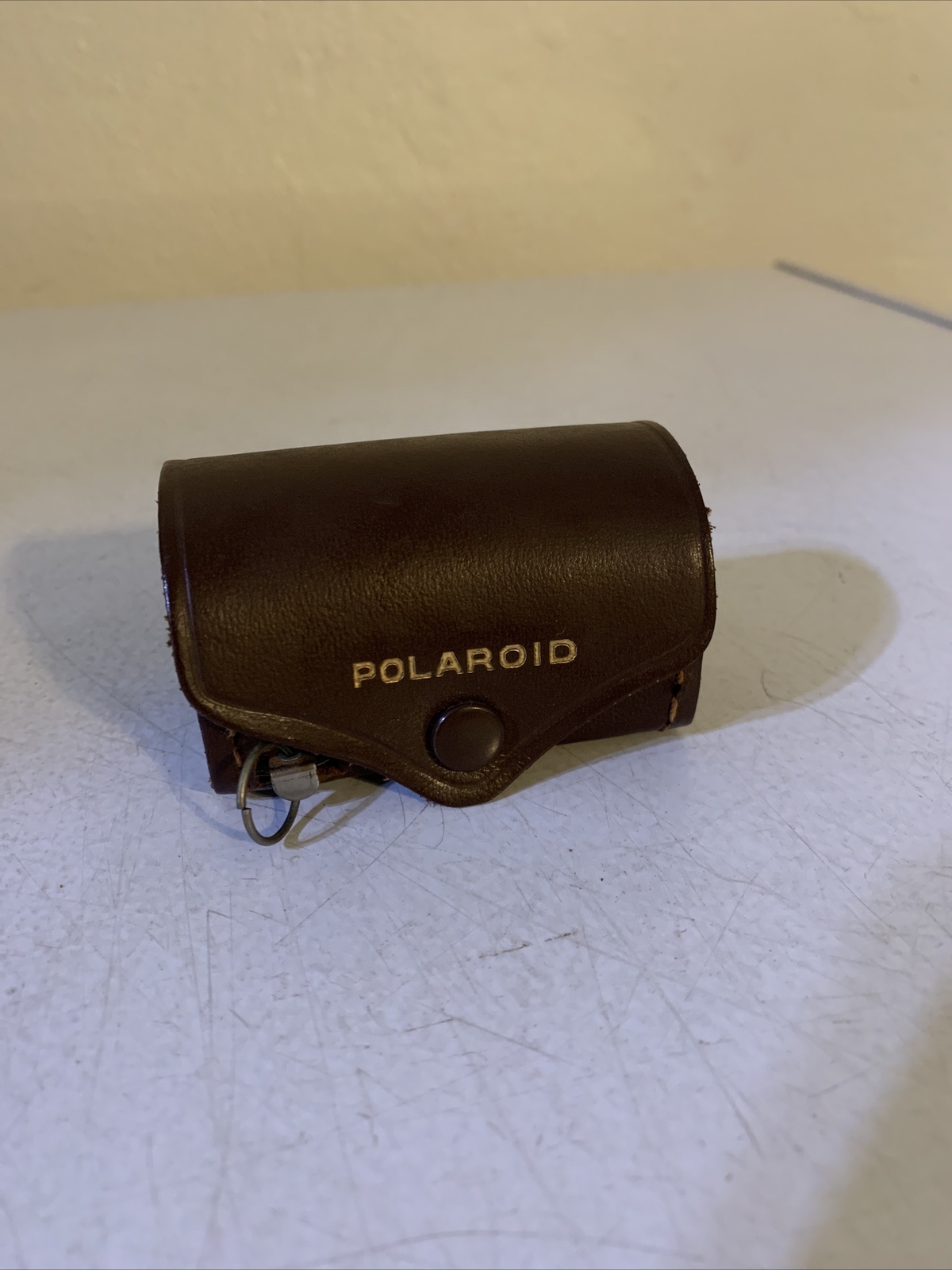 Vintage Polaroid Close Up Lens + Measuring Tape Kit Leather Case Metal Tape
