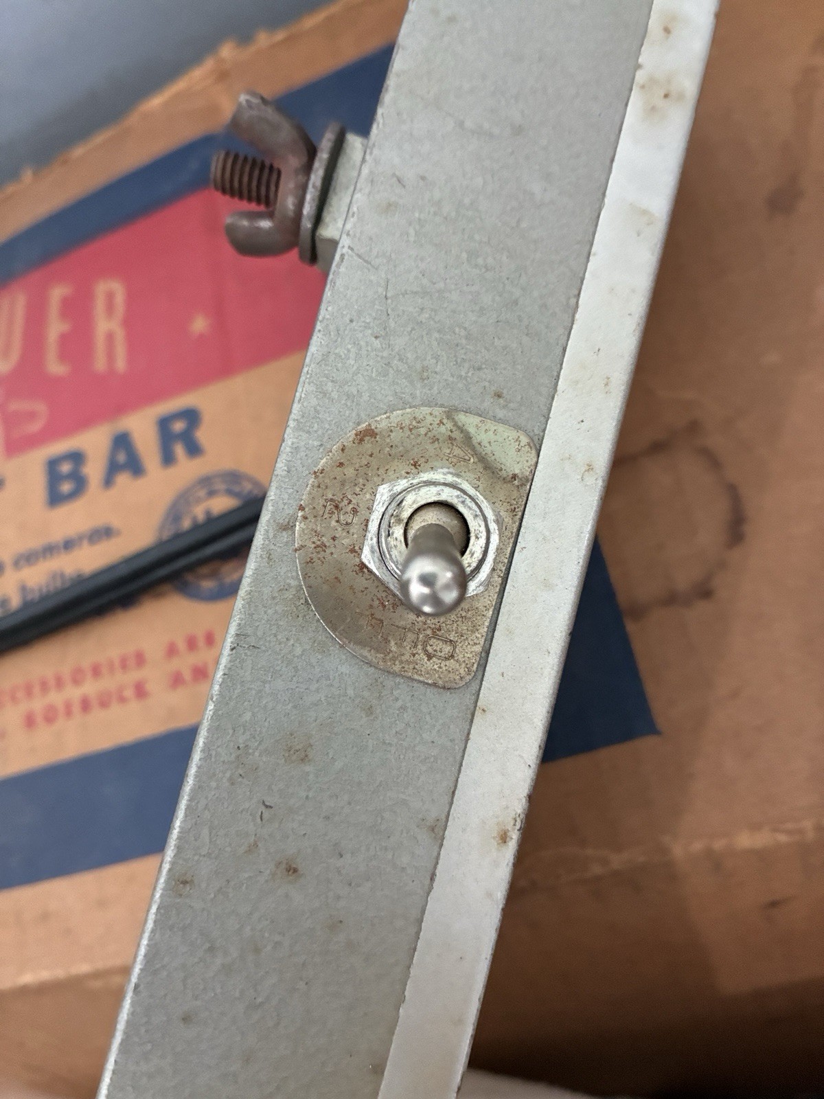 VTG Antique Retro LIGHT BAR for Still MOVIE Camera Hand Tripod & POWERLIGHT Jr