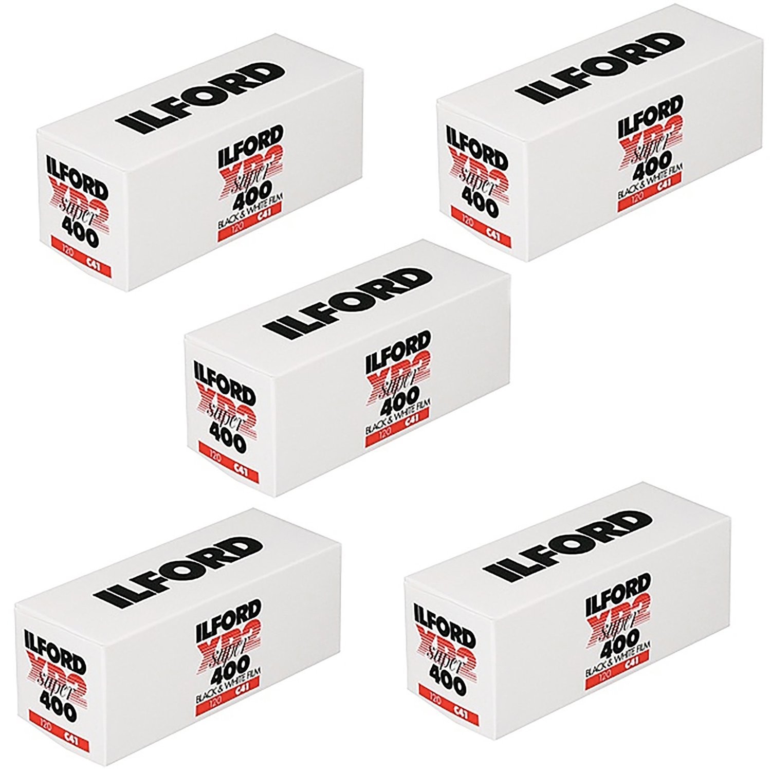 5 X XP2 Super, Black and White Print Film, 120 (6 cm), ISO 400 (1839649)
