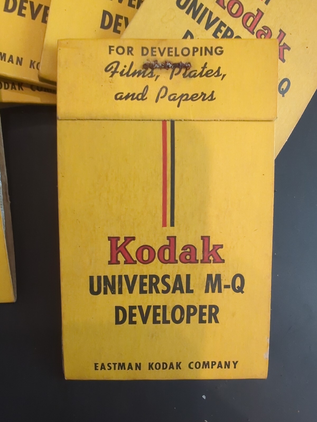 8- KODAK 1940 circa UNIVERSAL M-Q DEVELOPER EASTMAN KODAK COMPANY KPC 32957 NOS