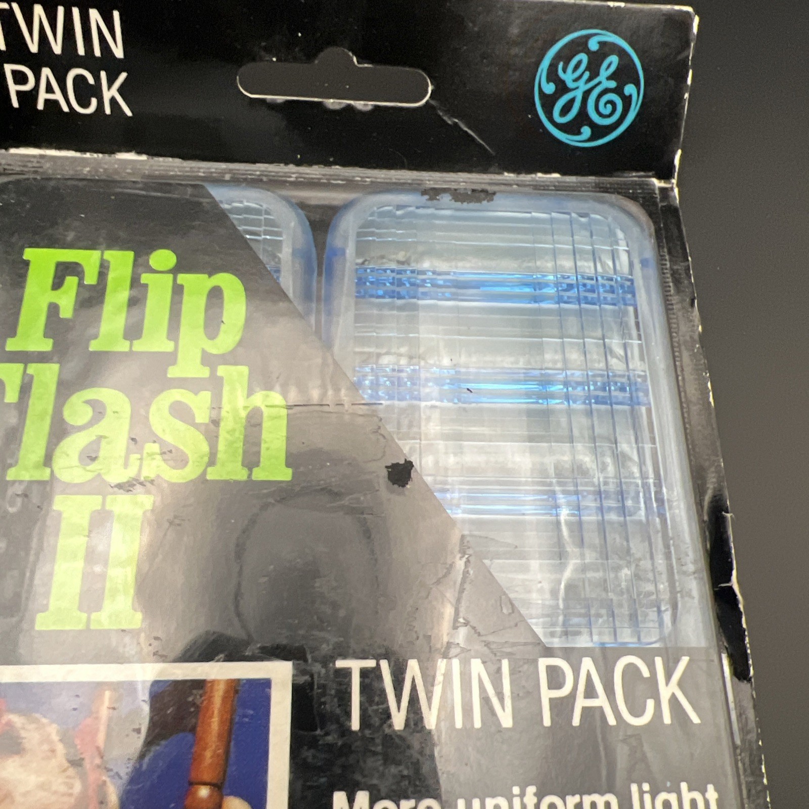 Vintage GE Flip Flash II 2 Twin Pack Flash Packs for FlipFlash Cameras