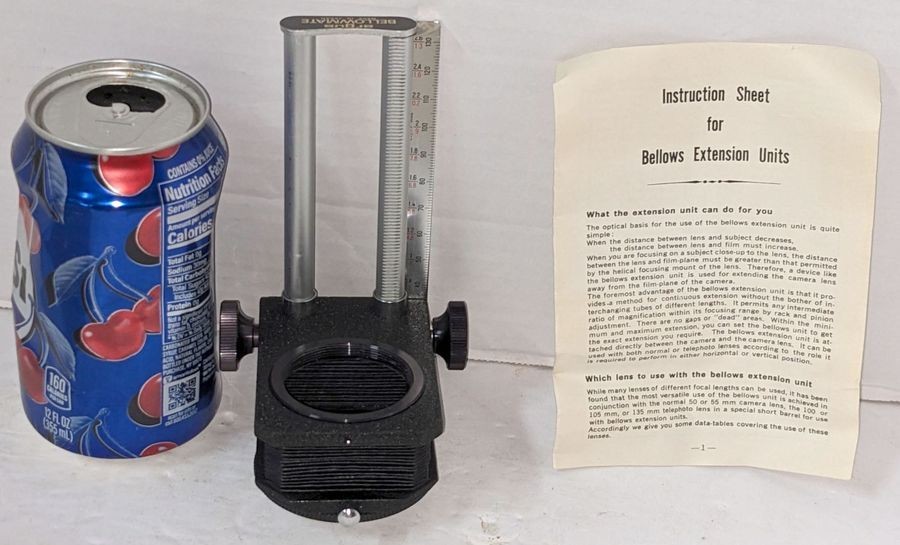 RARE! Vintage Argus SLR Pentax Bellowmate Bellows Extension Unit in Original Box