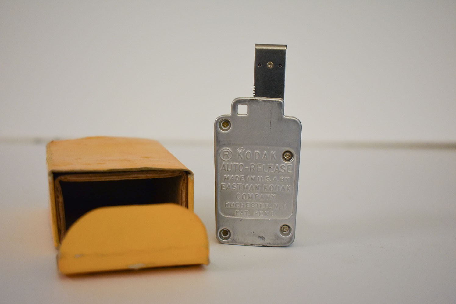 vintage Kodak Auto-Release camera unit designed for self-timer photography
